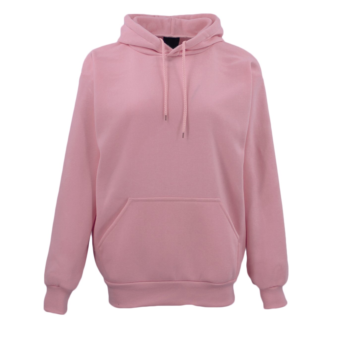 V474-382212-99670-00 Adult Unisex Men's Basic Plain Hoodie Pullover Sweater Sweatshirt Jumper XS-8XL, Dusty Pink, 3XL - Image 1