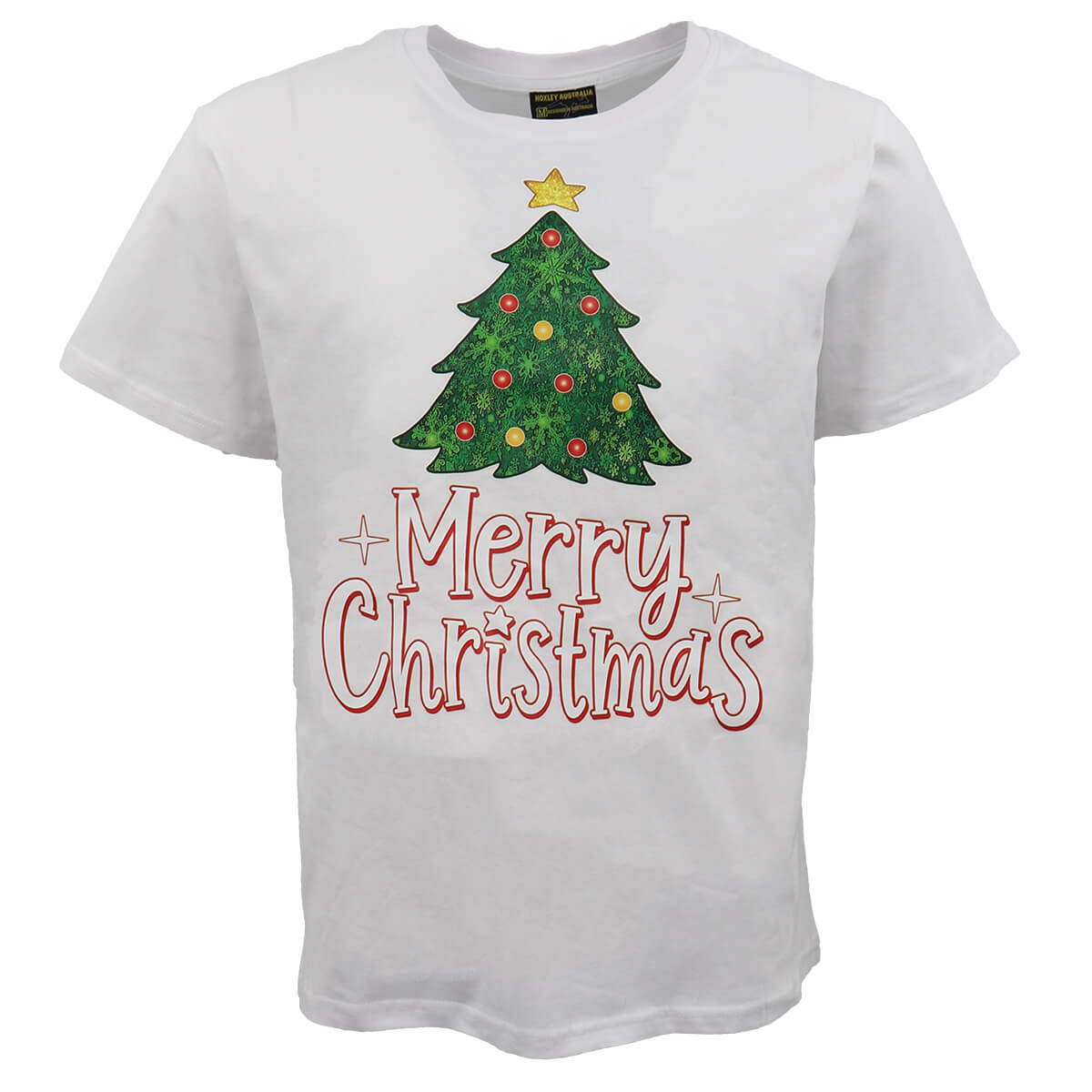 V474-469565-103545-00 New Funny Adult Xmas Christmas T Shirt Tee Mens Womens 100% Cotton Jolly Ugly, Tree (White) B, 2XL - Image 1