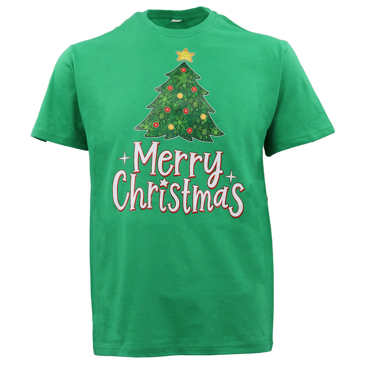 V474-469570-103646-00 New Funny Adult Xmas Christmas T Shirt Tee Mens Womens 100% Cotton Jolly Ugly, Tree (Green) B, XL - Image 1