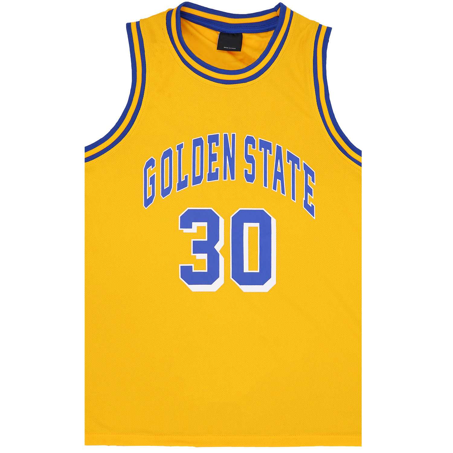 V474-559803-102947-00 Kid's Basketball Jersey Tank Boys Sports T Shirt Tee Singlet Tops Los Angeles, Yellow - Golen State 30, 8 - Image 1