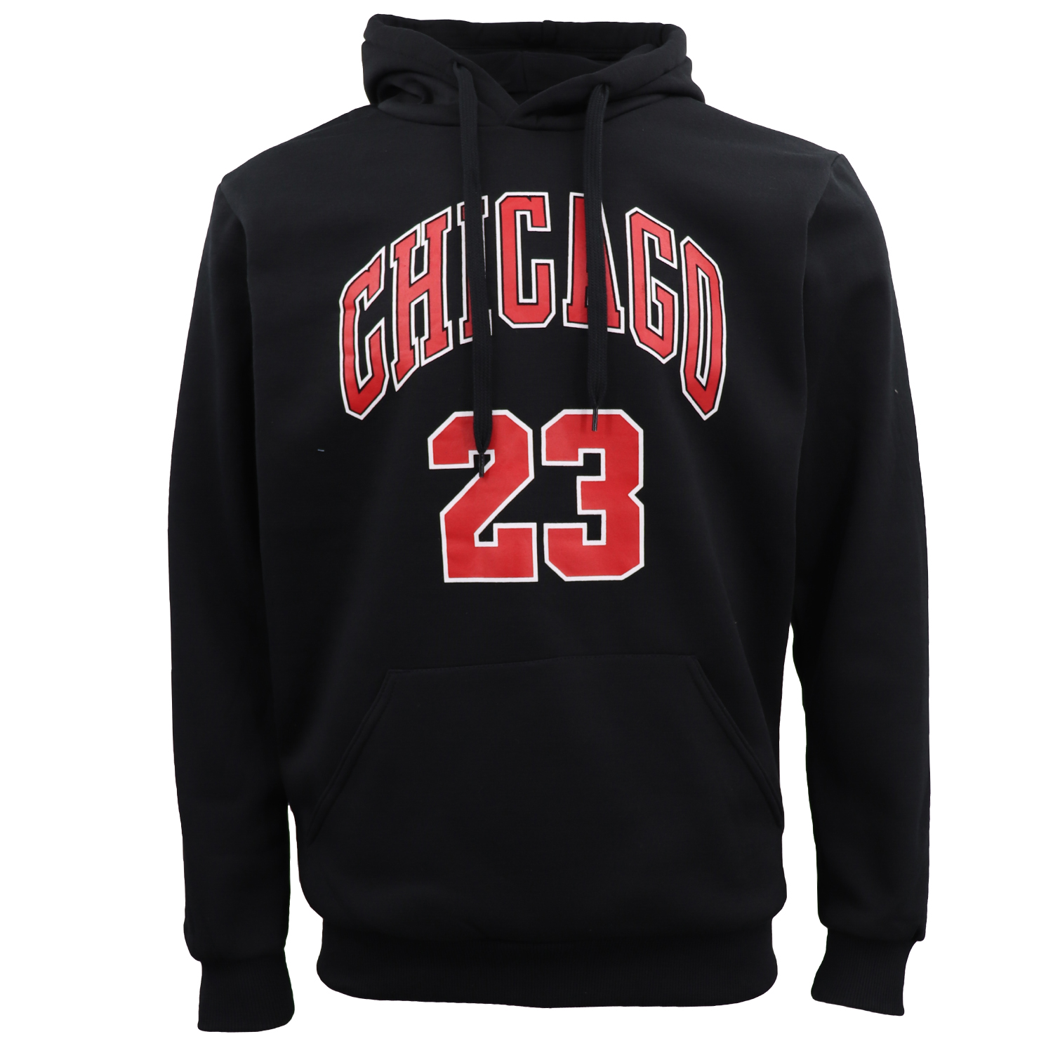 V474-602540-102218-00 Men's Fleece Pullover Hoodie Jacket Sports Jumper Jersey Chicago Golden State, Black - Chicago 23, S - Image 1