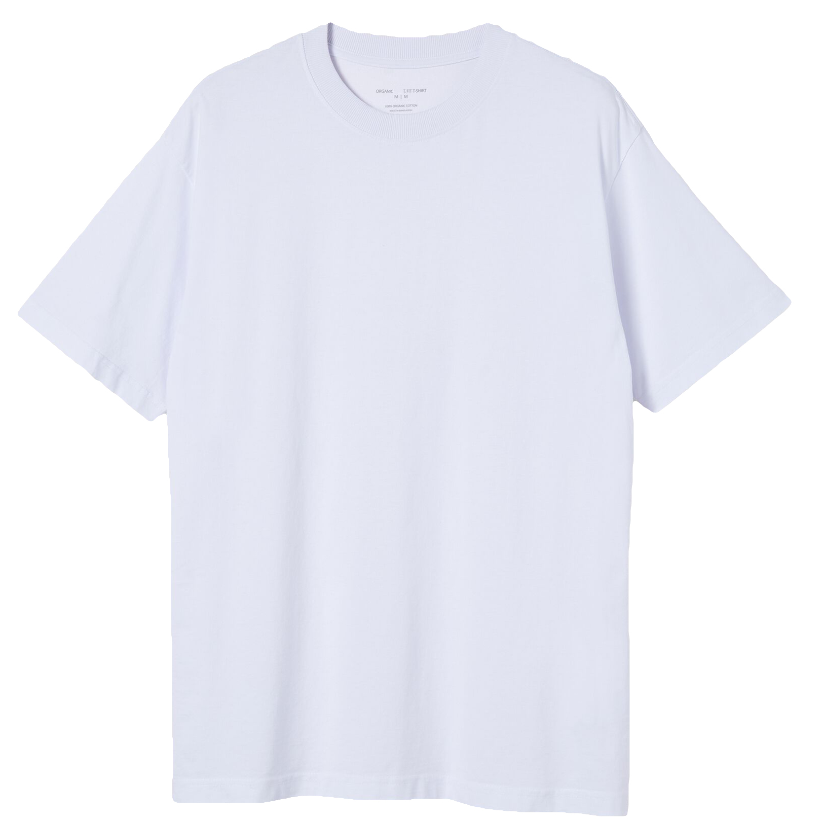 V474-613168-100303-00 Adult 100% Cotton T-Shirt Unisex Men's Basic Plain Blank Crew Tee Tops Shirts, White, L - Image 1
