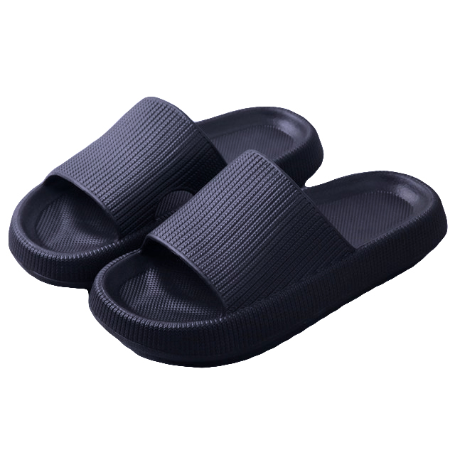 V474-693450-216785-00 Pillow Slides Sandals Non-Slip Ultra Soft Slippers Cloud Shower EVA Home Shoes, Navy, 38/39 - Image 1