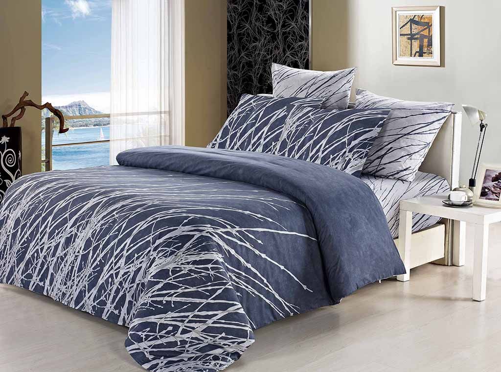 V493-MK-218-87565-00 Esha King Size Duvet Quilt Cover Set - Image 1