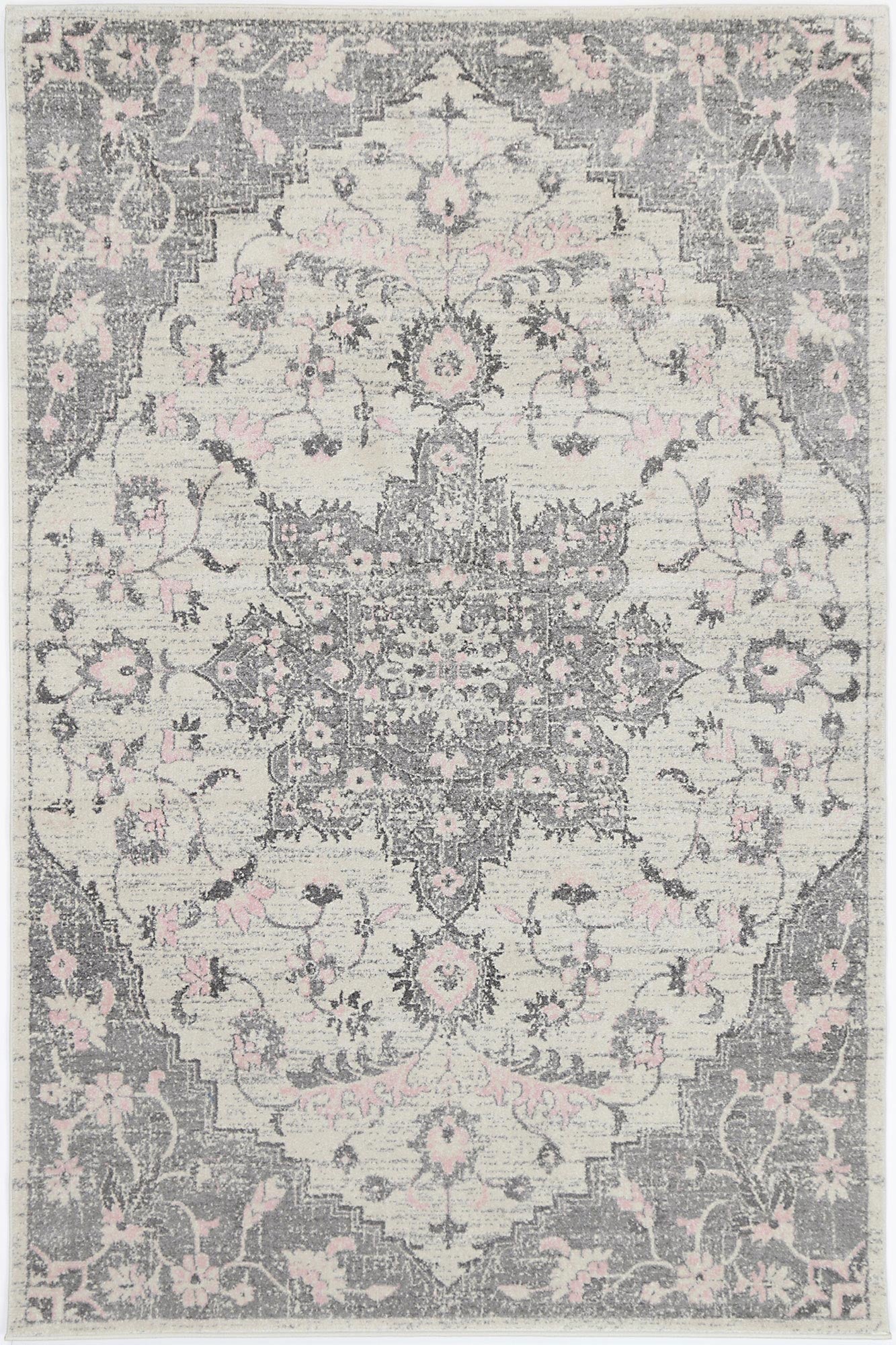 V516-DELI160DEL25-131704-00 delicate-madeleine-grey-ivory-rug 160x230 - Image 1
