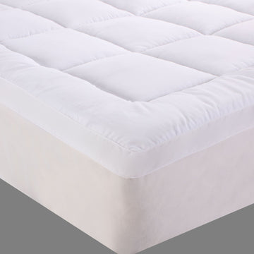V517-BCMT-D-94626-00 bamboo cotton fitted mattress topper double - Image 1