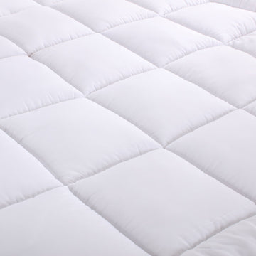 V517-BCMT-KS-94443-00 bamboo cotton fitted mattress topper king single - Image 1