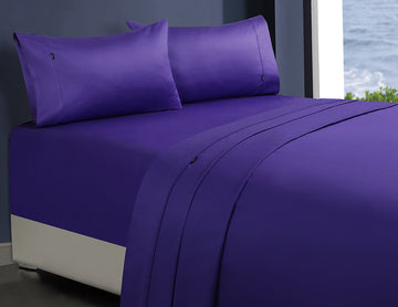 V517-CFS1000SPC-MKVI-94641-00 1000tc egyptian cotton 1 fitted sheet and 2 pillowcases mega king violet - Image 1
