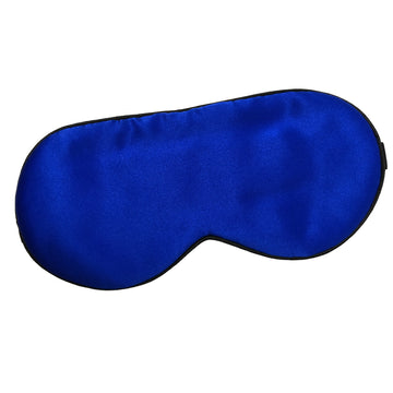 V517-SEM-RB-94710-00 100 silk sleep eye mask for women men royal blue - Image 1