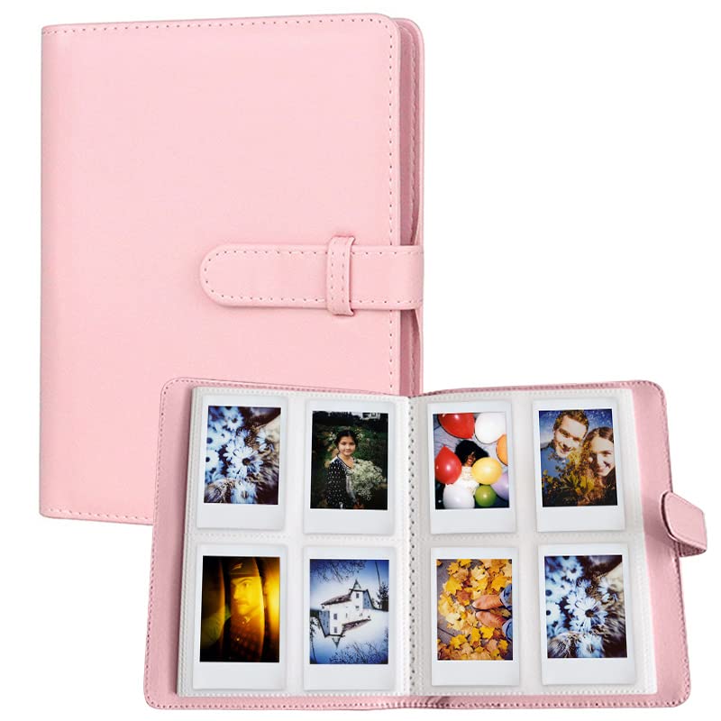 V522-256-PINK-89893-00 LIFEBEA 256 Pockets Photo Album for Fujifilm Instax Mini 11 12 9 40 Evo Liplay 8 7+ Instant Camera, Photo Album for Polaroid Kodak HP Zink 2x3" Photo (Pink) - Image 1