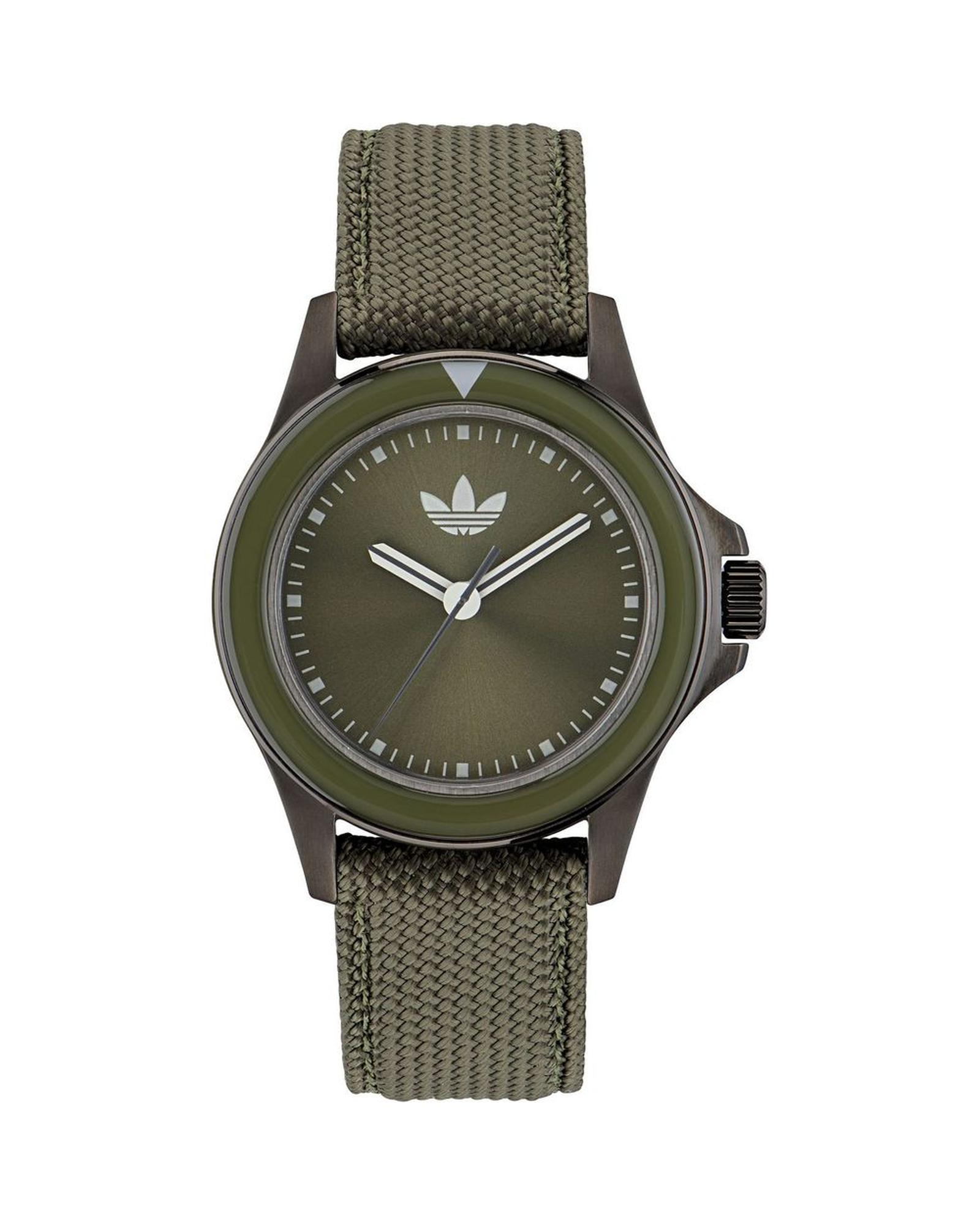 V539-ADAOFH23017AC-202506111811-00 Adidas Unisex's Green Fabric Watch - One Size - Image 1
