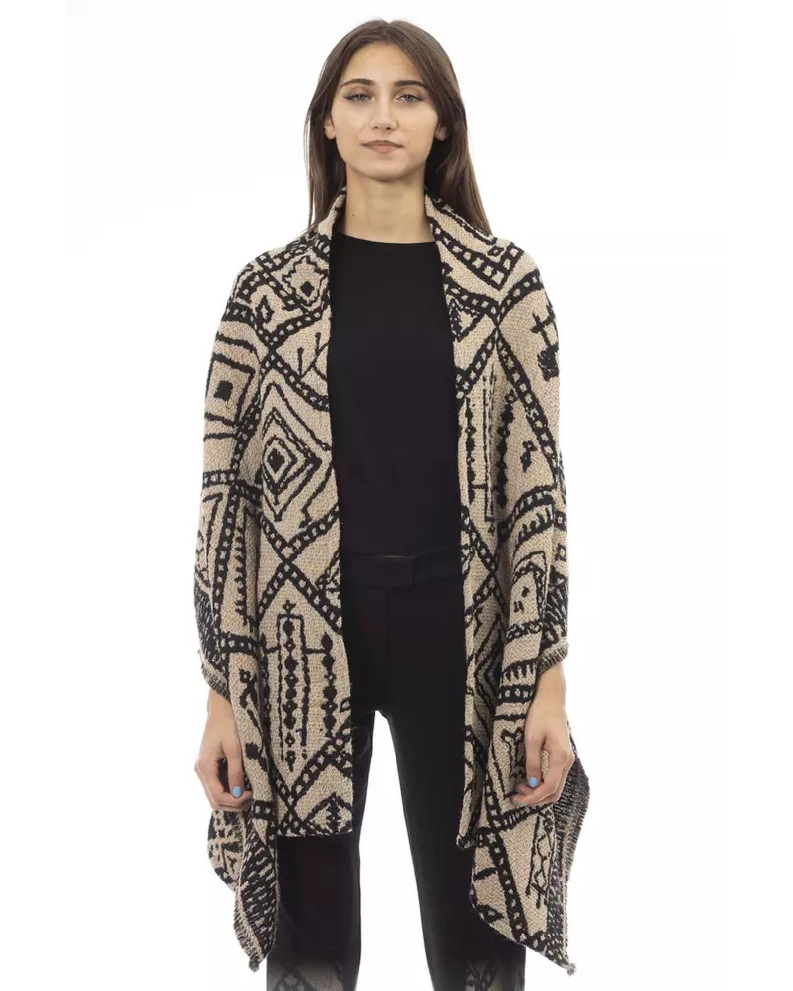 V539-AL-23535-202506111916-00 Alpha Studio Women's Scandinavian Jacquard Double-Face Stole - One Size - Image 1
