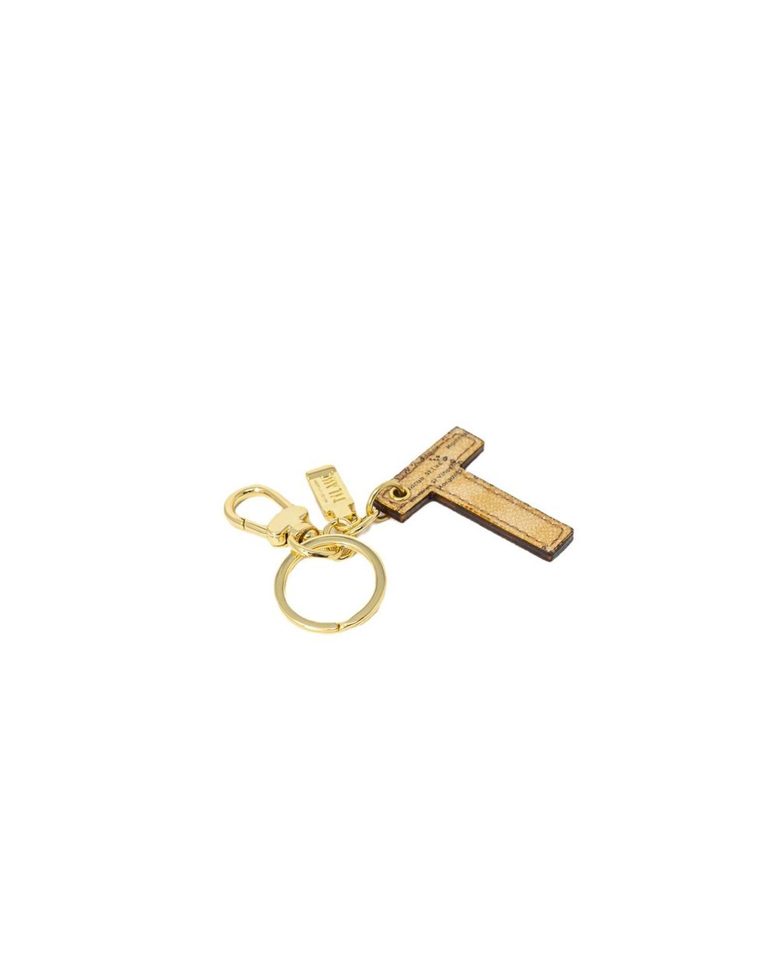 V539-ALMAPRCL-8005700127-202506111540-00 Alviero Martini Prima Classe Women's Beige Leather Keychain - One Size - Image 1