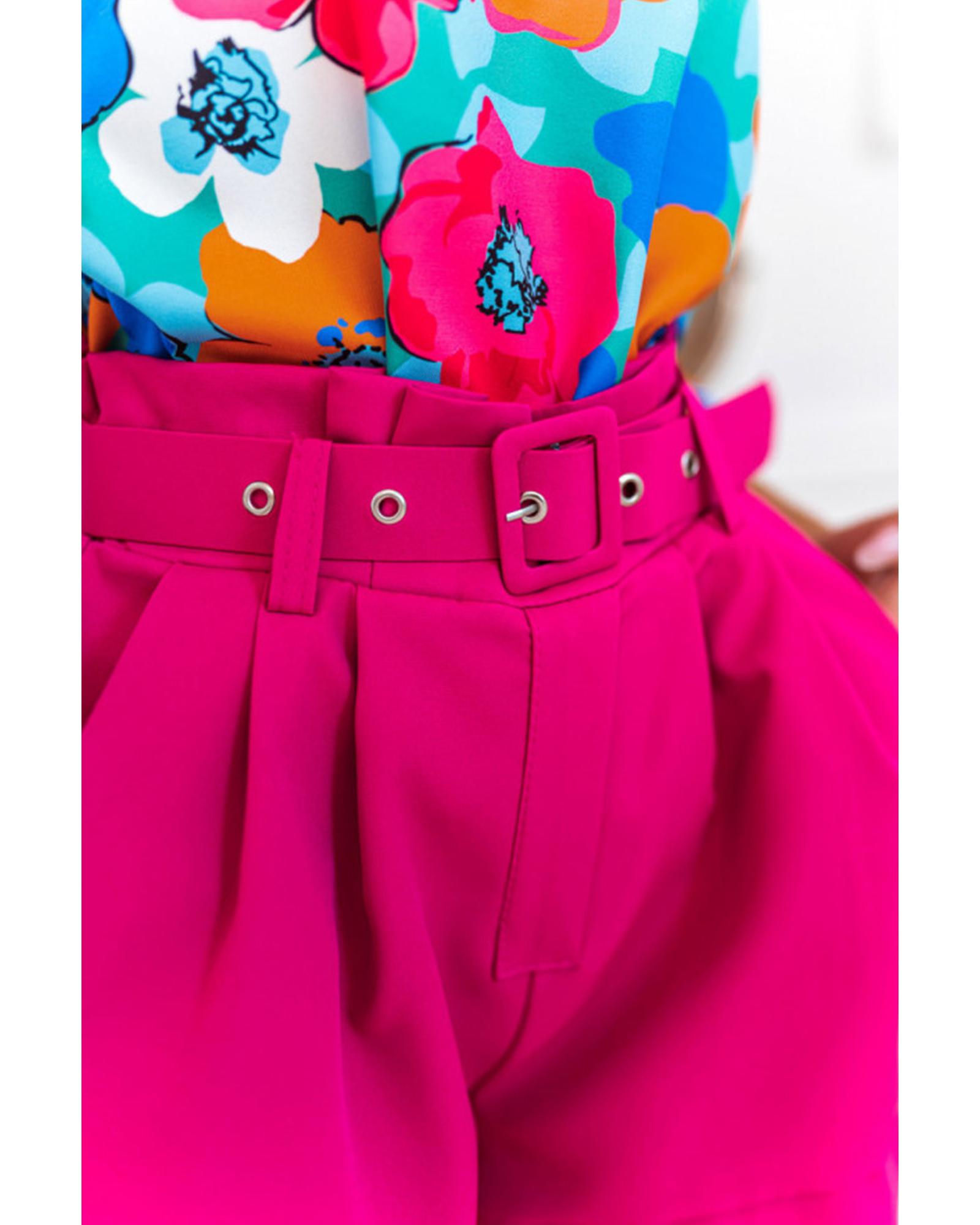 V539-AZEXDC25119409-22-M-202508262240-00 Azura Exchange Floral Print V Neck Blouse - M - Image 1