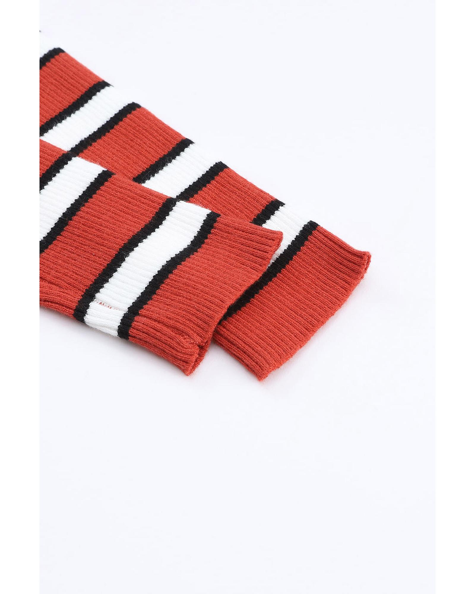 V539-AZEXDC25122023-19-L-202508290615-00 Azura Exchange Striped Ribbed Knit Slim Fit Top - L - Image 1