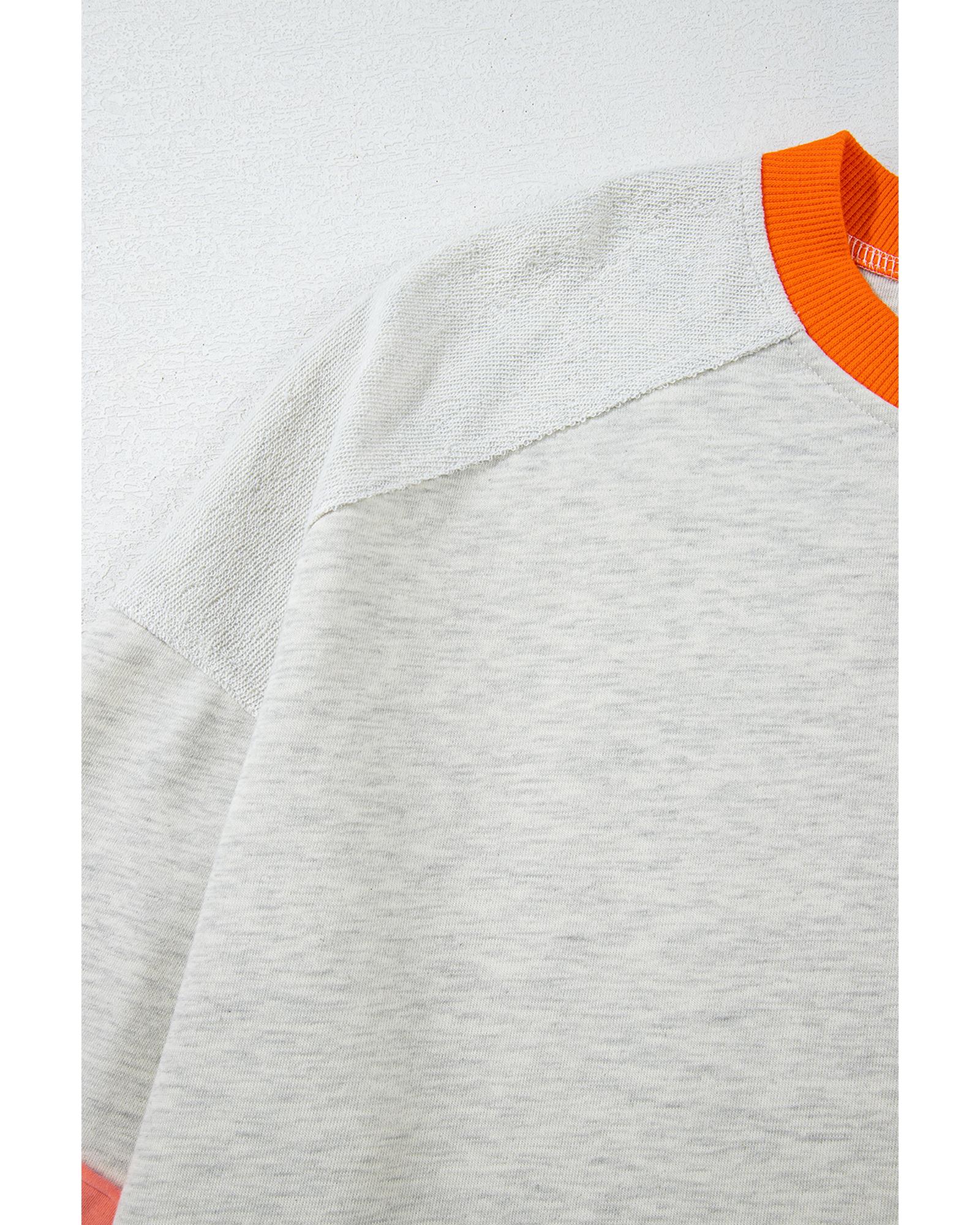 V539-AZEXDC25128555-P1822-XL-202506120332-00 Apricot Western Aztec Patch Mineral Wash Loose Fit Top - XL - Image 1