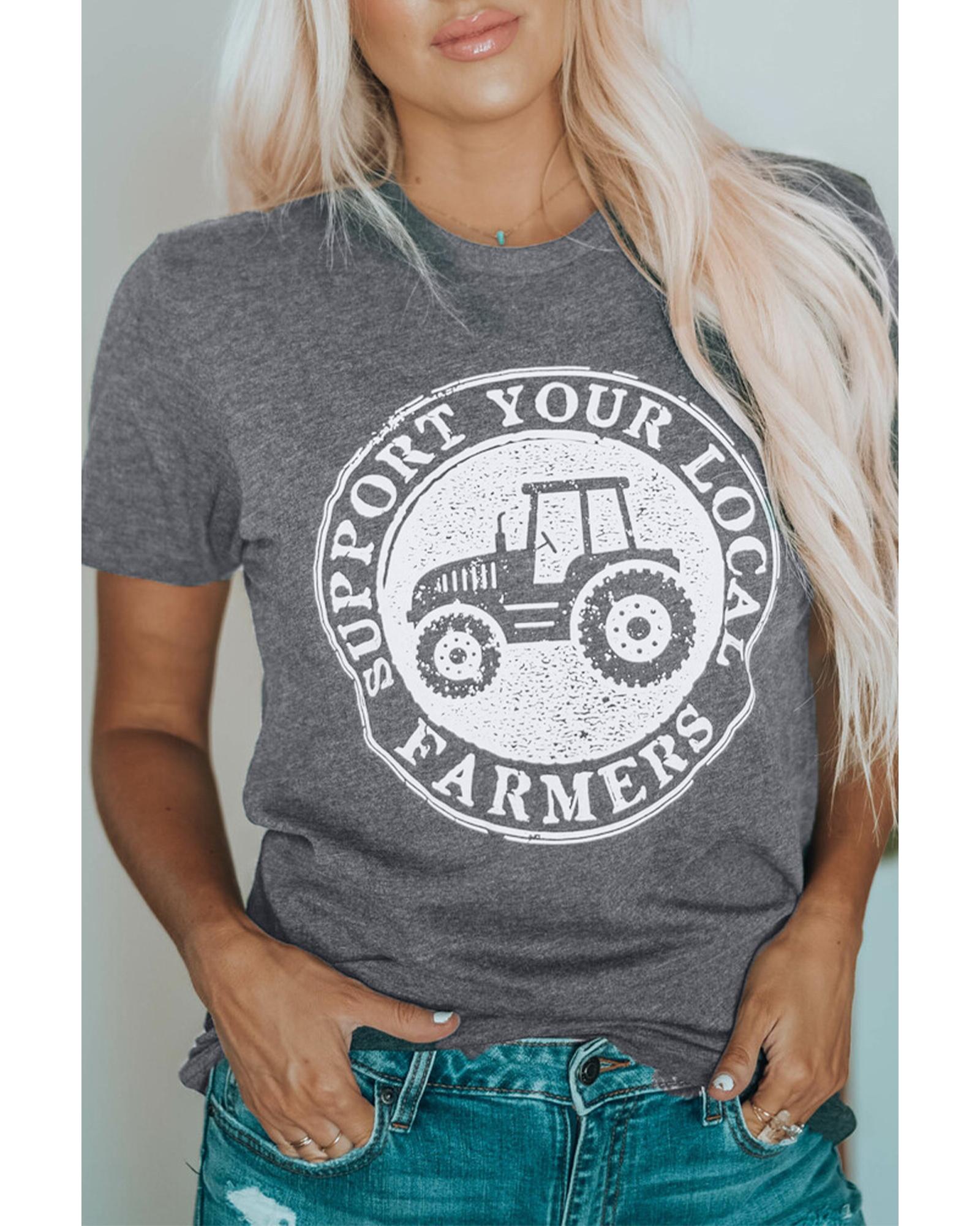 V539-AZEXDC25215682-11-S-163610-00 Azura Exchange LOCALFARMERS Graphic Tee - S - Image 1