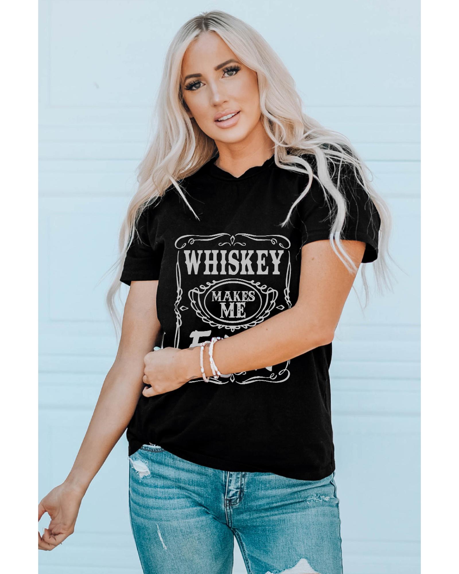 V539-AZEXDC25217589-2-XL-202508261255-00 Azura Exchange Frisky Print Crewneck Graphic Tee - XL - Image 1