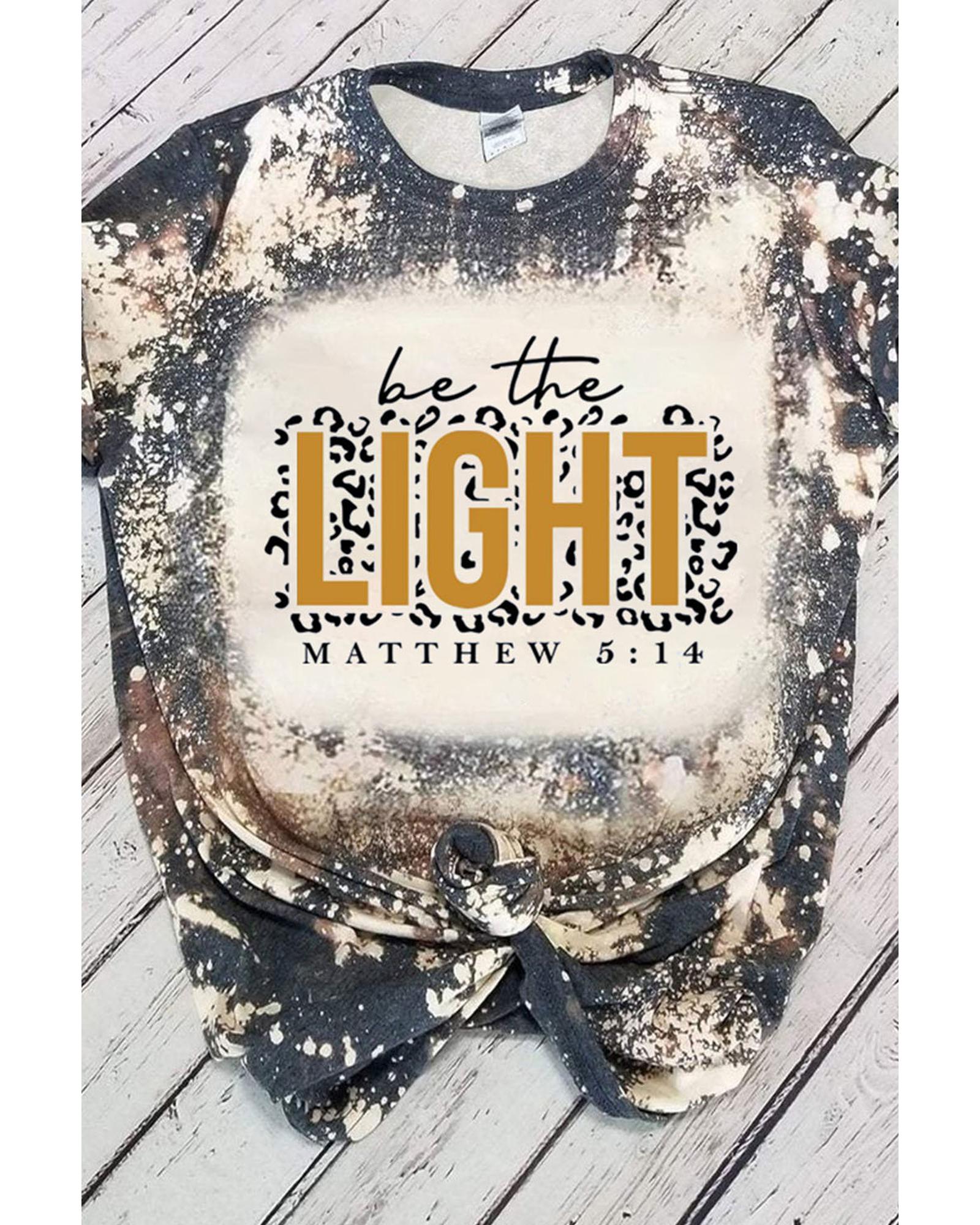 V539-AZEXDC25217879-22-S-165082-00 Azura Exchange Leopard Print Color Block Short Sleeve Top - S - Image 1