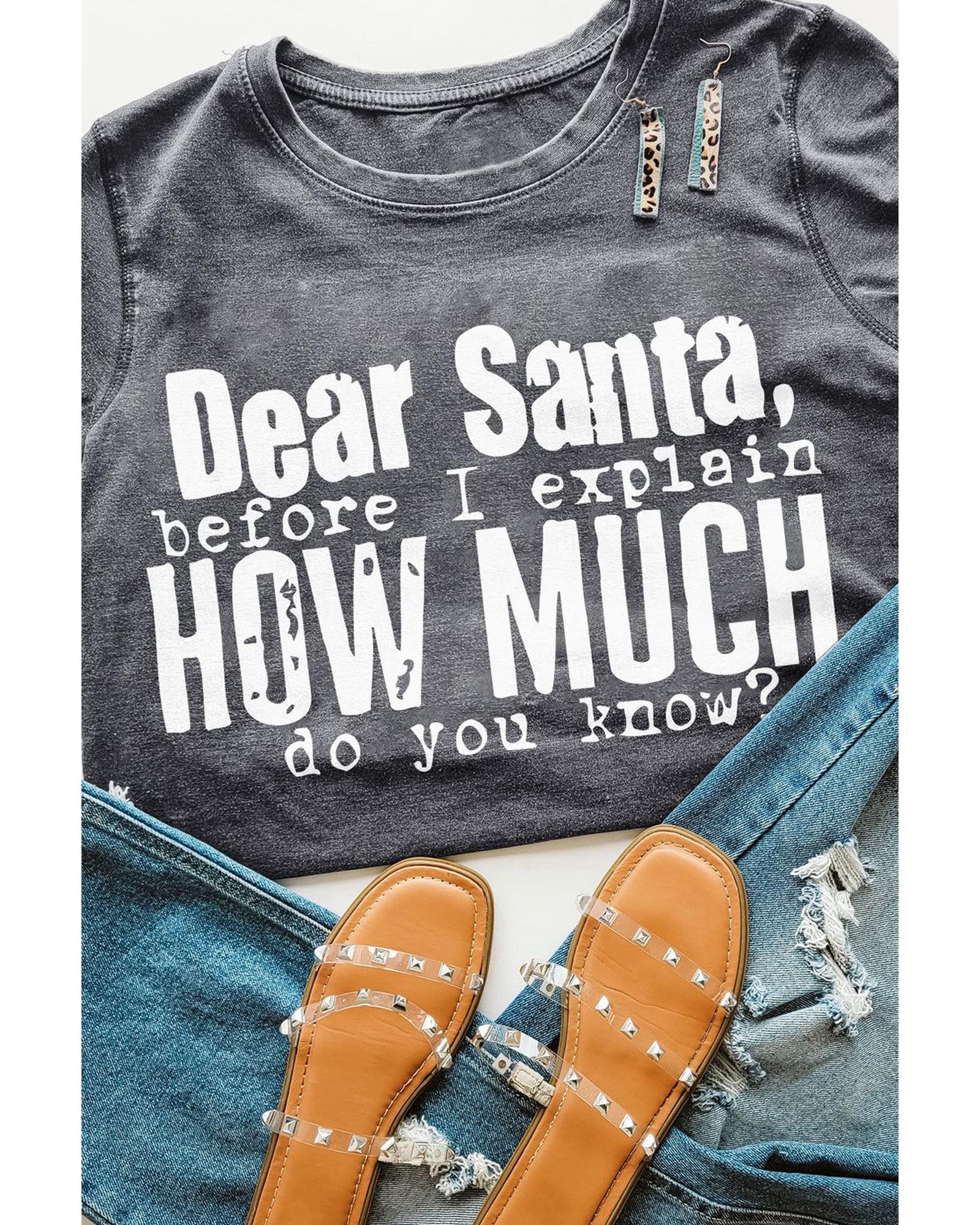 V539-AZEXDC25219050-11-S-202508260515-00 Azura Exchange Christmas Funny Saying Print T-Shirt - S - Image 1