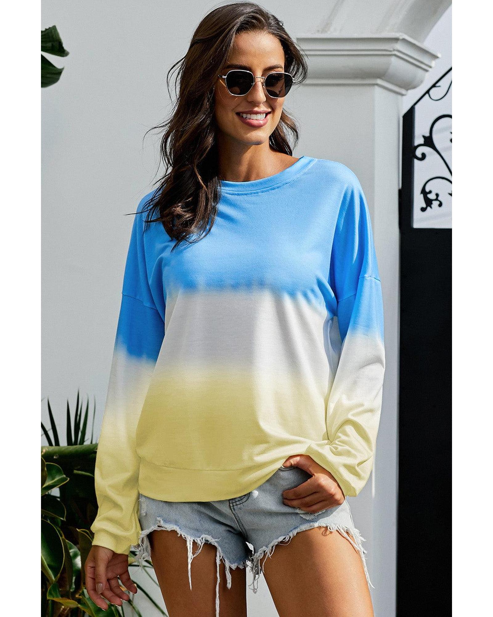 V539-AZEXDC252310-5-L-202508262205-00 Azura Exchange Tie Dye Pullover Sweatshirt - L - Image 1