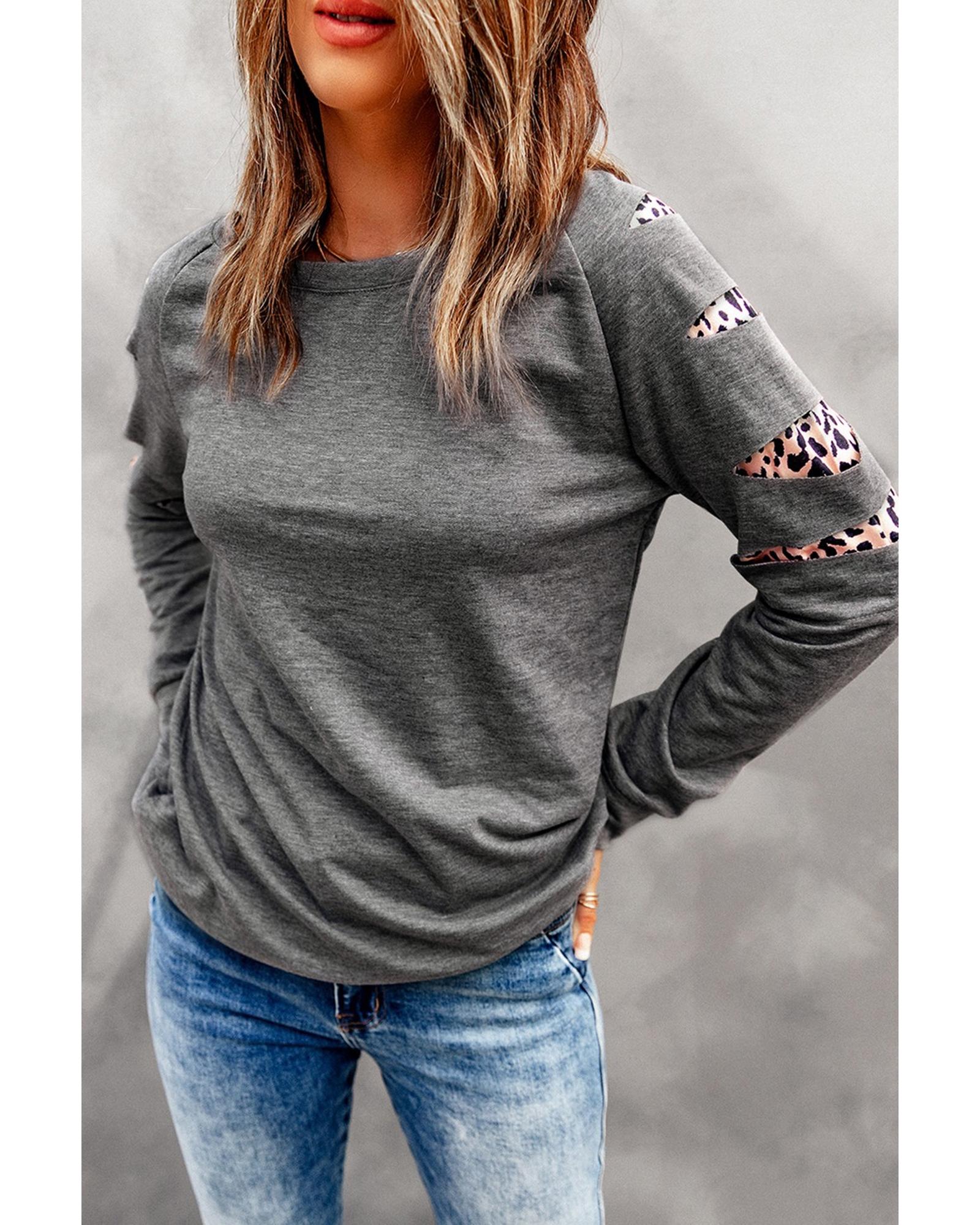 V539-AZEXDC2531174-11-L-202508260830-00 Azura Exchange Gray Sweatshirt - L - Image 1
