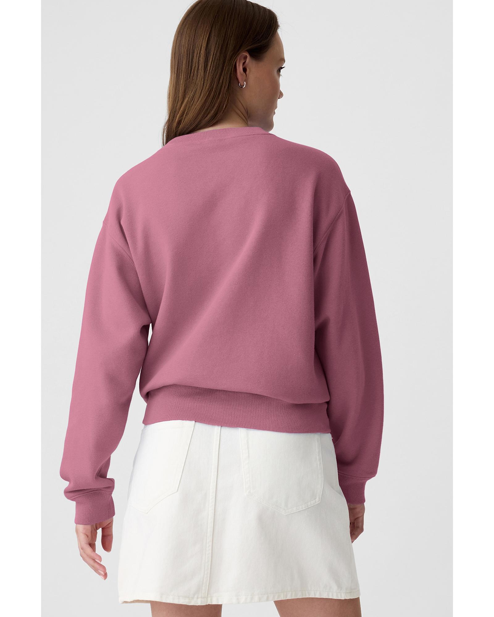 V539-AZEXDC25317836-P308-M-202508281015-00 Valerian Plain Drop Shoulder Crewneck Pullover Sweatshirt - M - Image 1