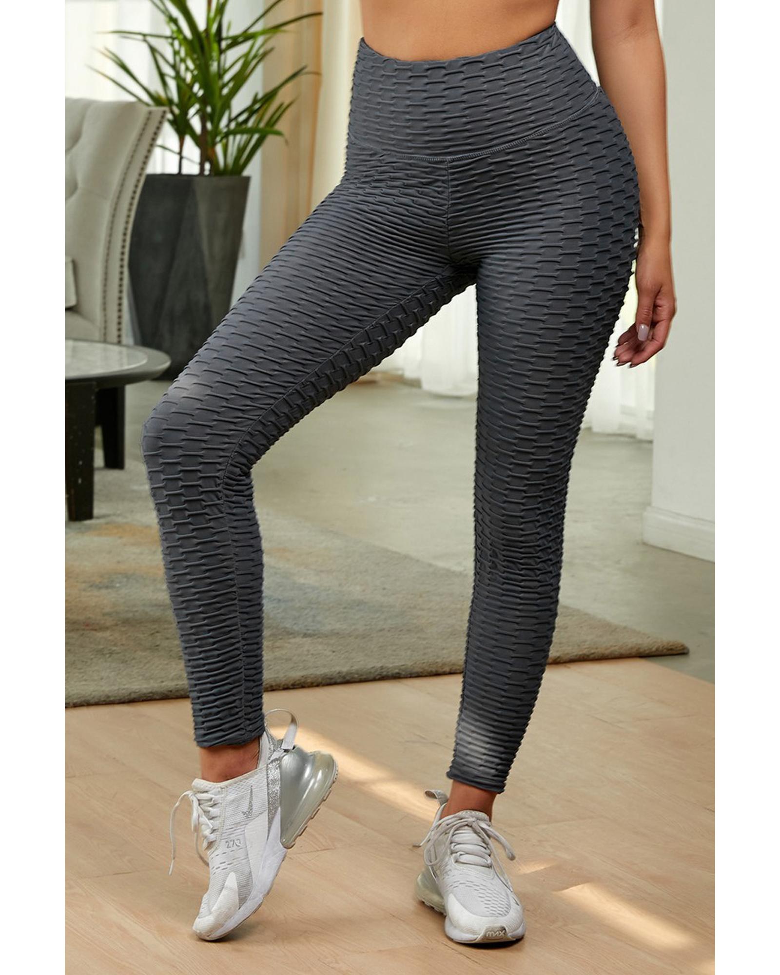 V539-AZEXDC26080-11-L-202508291540-00 Gray Perfect Shape Leggings - L - Image 1