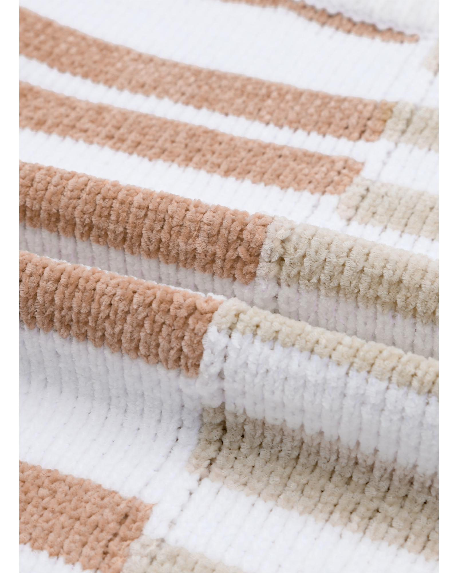 V539-AZEXDC2722970-19-XL-202508291520-00 Stripe Blocked Drop Shoulder Slouchy Sweater - XL - Image 1