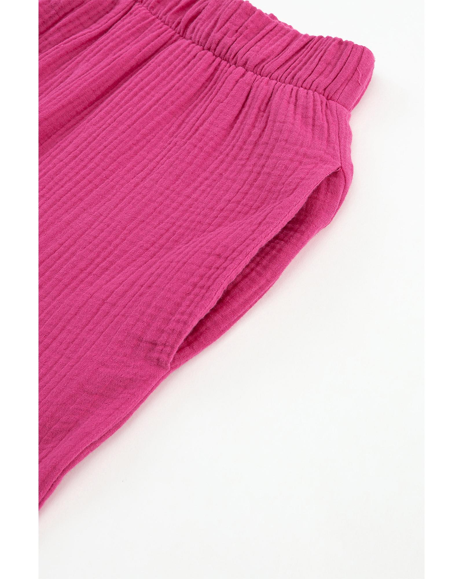 V539-AZEXDC7711844-6-XL-202508272345-00 Azura Exchange Textured High Waist Ruffled Bell Bottom Pants - XL - Image 1