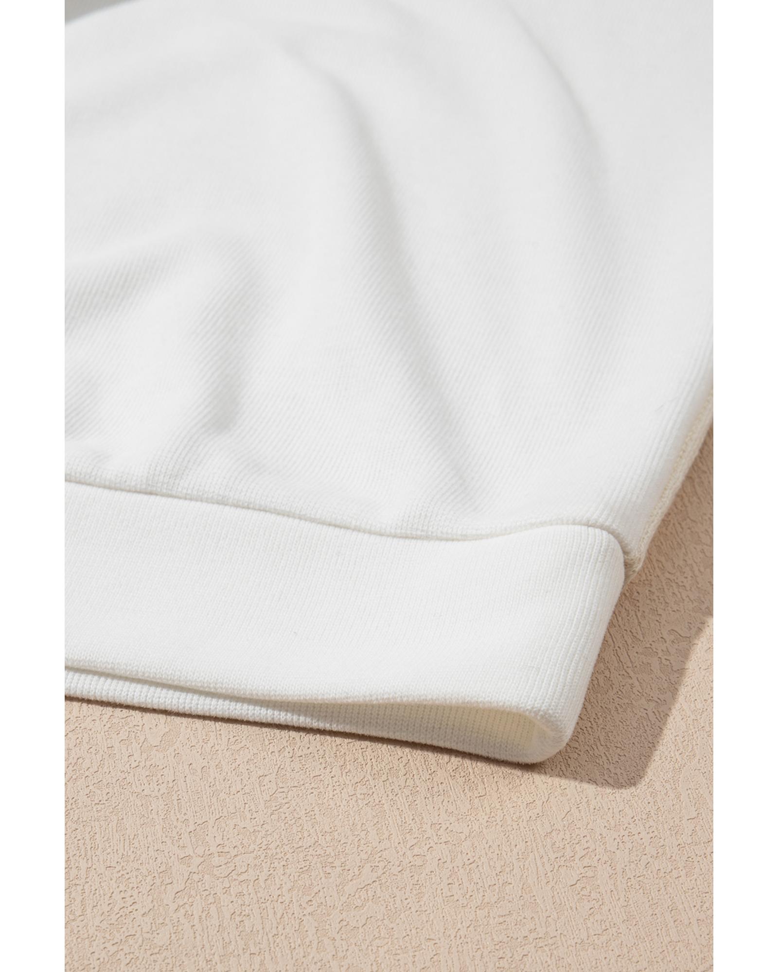 V539-AZEXPL253384-P15-1X-202506182232-00 Beige Textured Patchwork Exposed Seam Plus Size Hoodie - 1X - Image 1