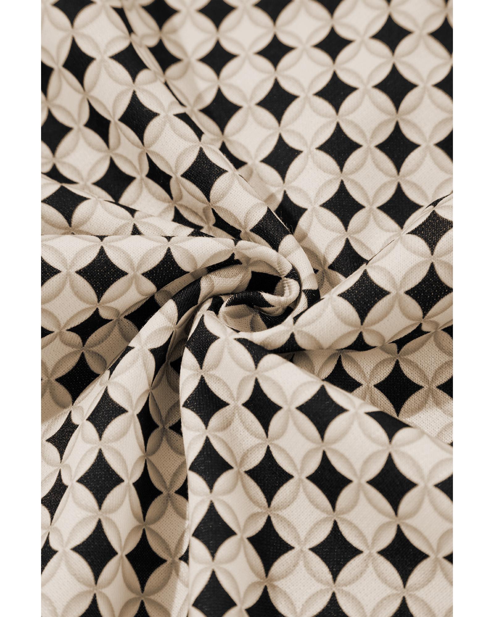 V539-AZEXPL253605-P220-3X-202508300950-00 Black Plus Size Two Tone Contrast Collared Pullover Sweatshirt - 3X - Image 1