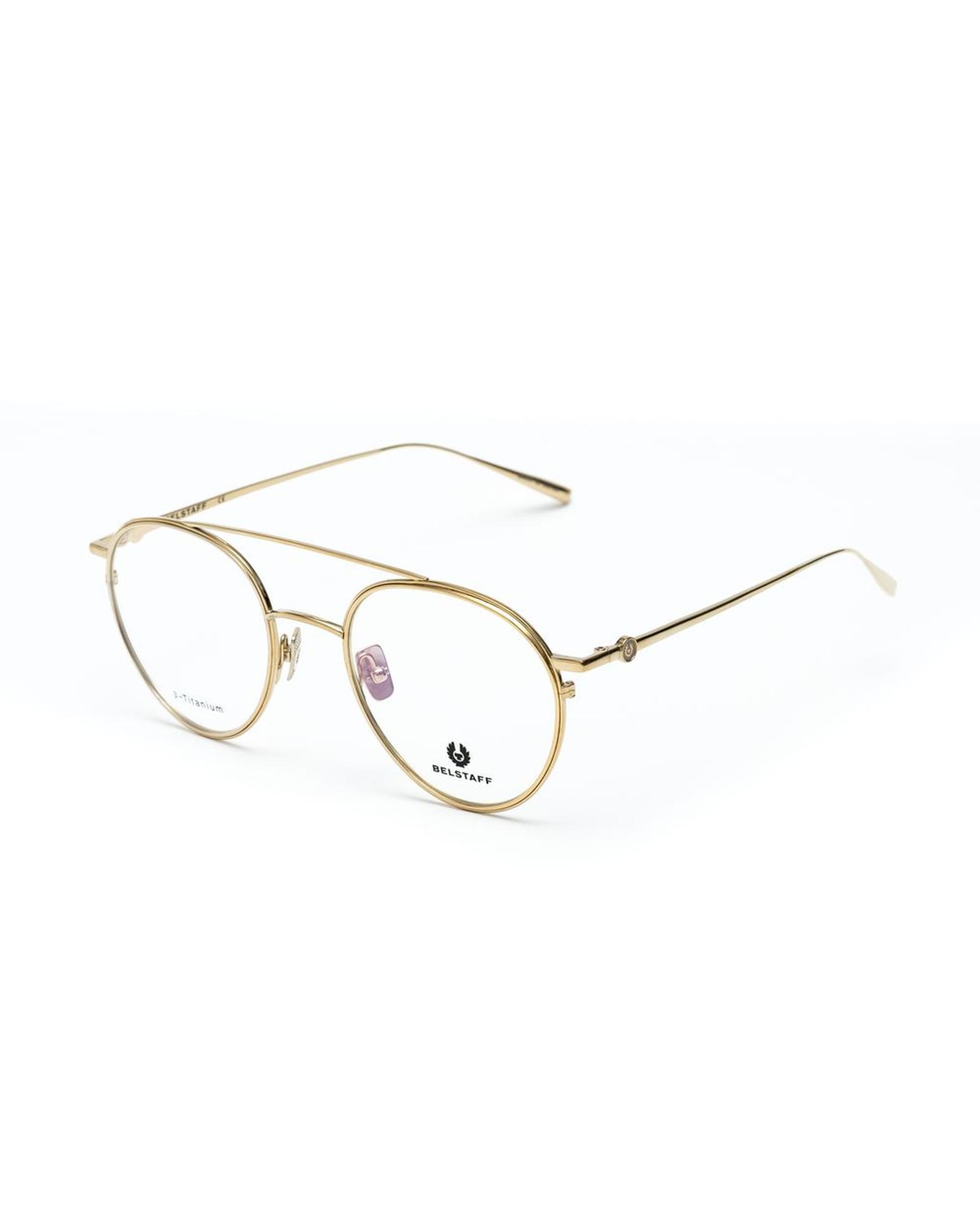 V539-BEJAGGEDDORADOTITANIUMAC-202506160012-00 Belstaff Women's Gold Titanium Frames - One Size - Image 1