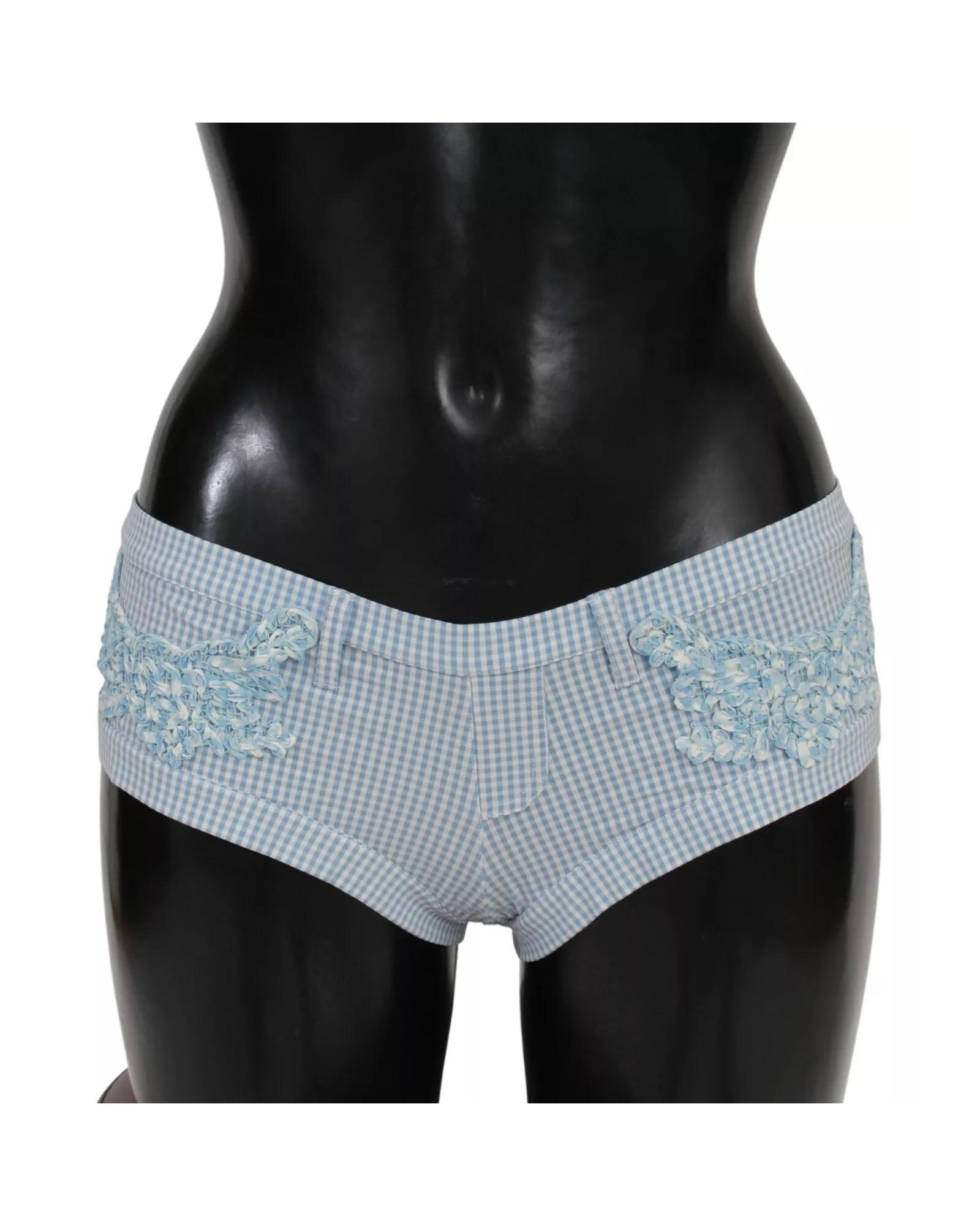 V539-BIK812-IT3-202506160035-00 Ermanno Scervino Women's Blue Beachwear Bottoms Swimsuit Shorts - 3 IT - Image 1