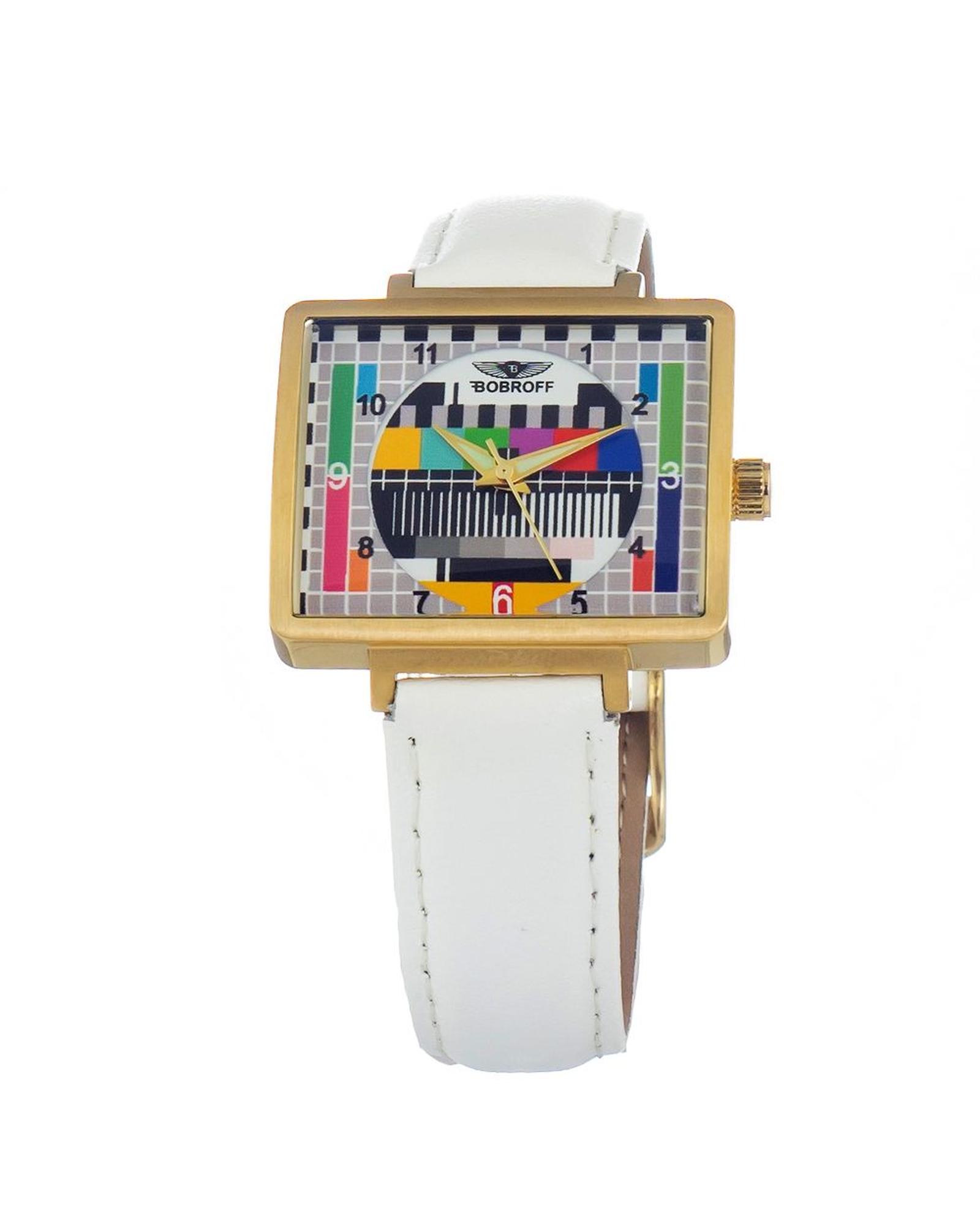 V539-BOBF0036S013AC-202506160040-00 Bobroff Women's White Leather Watch - One Size - Image 1