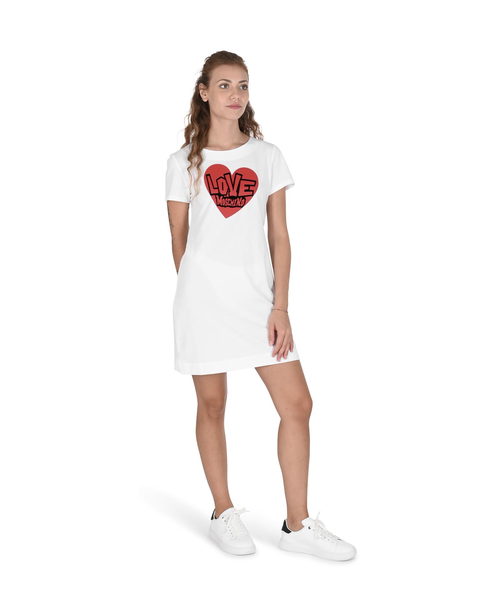 V539-BTB106791-202506160131-00 Heartprint Mini Dress Short Sleeve TShirt Dress - 44 IT - Image 1