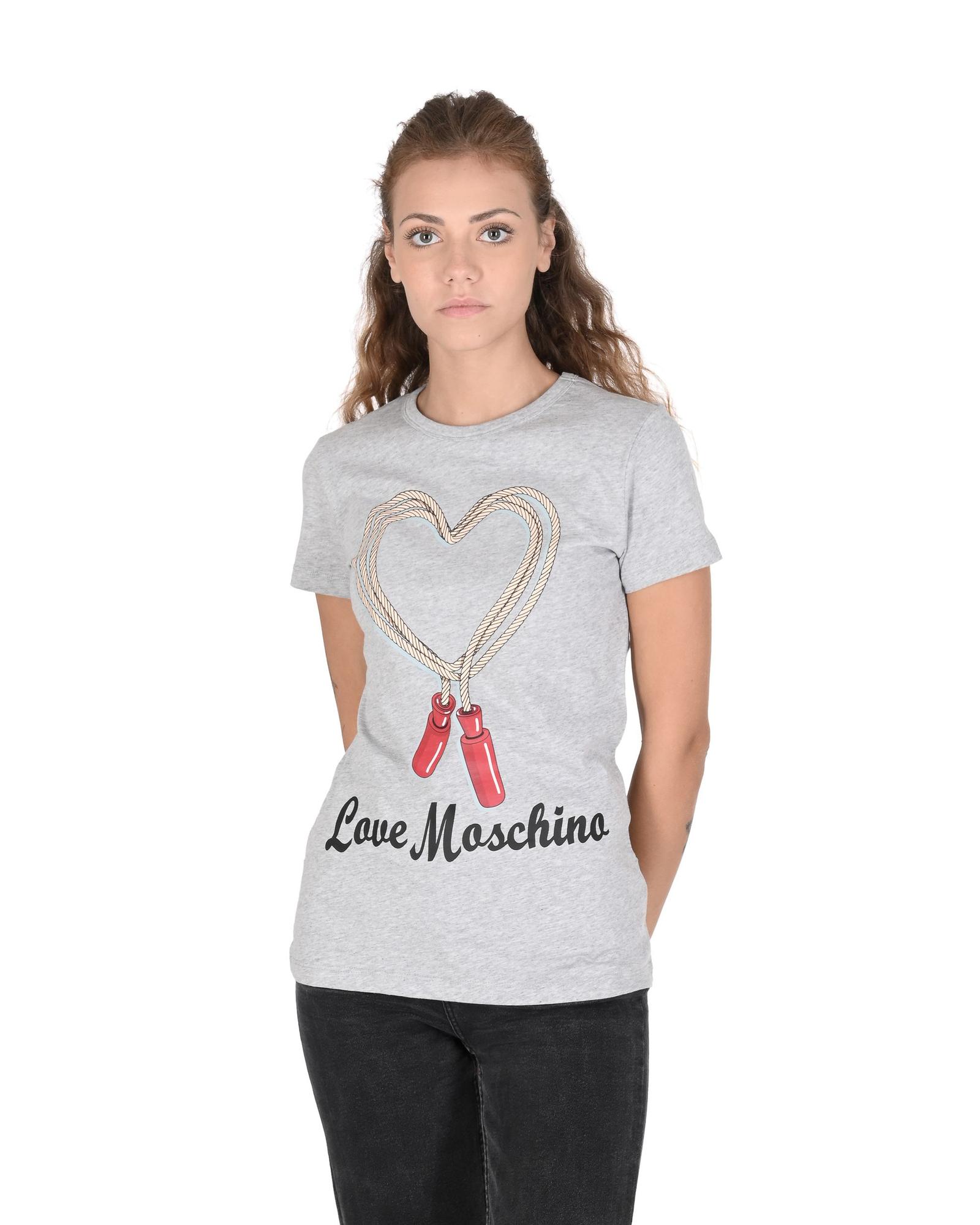 V539-BTB106942-202506160154-00 Love Moschino Jump Rope Heart T-Shirt for Women - 40 IT - Image 1