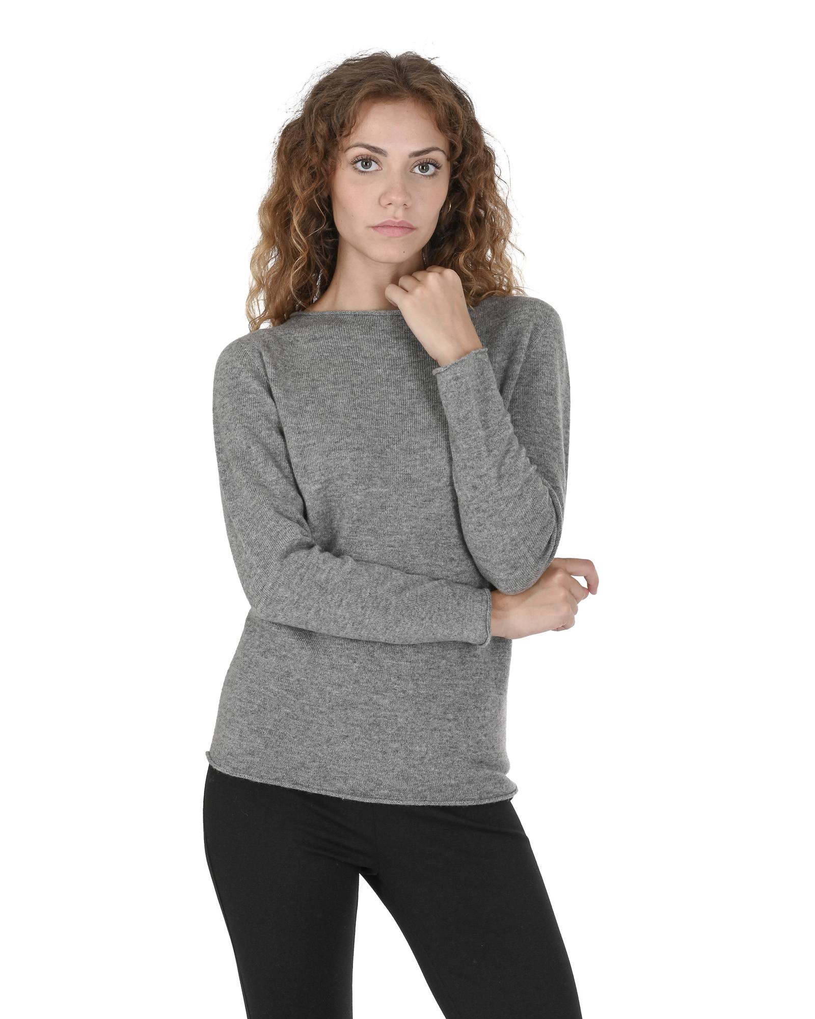 V539-BTB107685-202509011620-00 Premium Cashmere Boatneck Sweater - S - Image 1