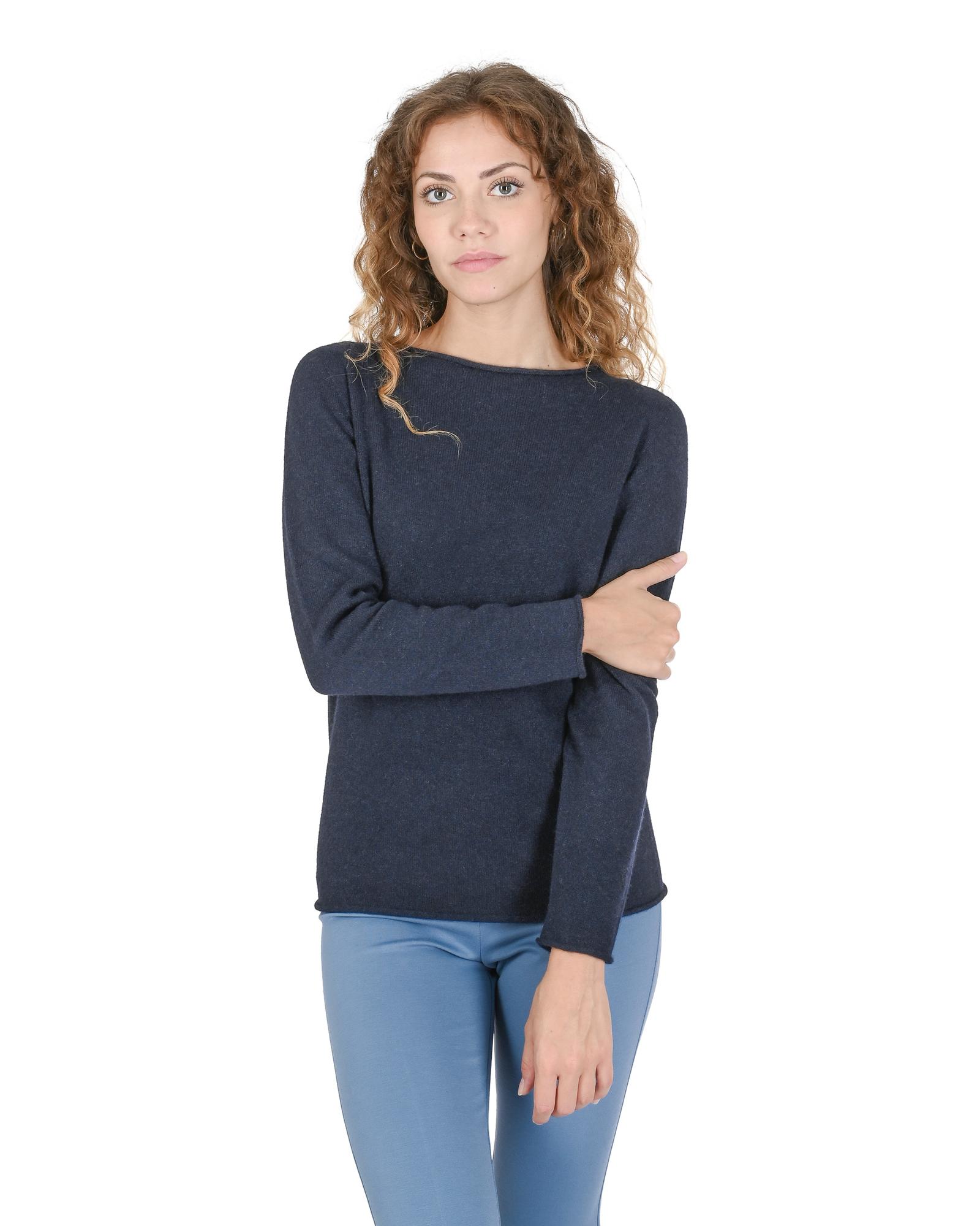 V539-BTB107711-202509010440-00 Cashmere Boatneck Sweater - L - Image 1