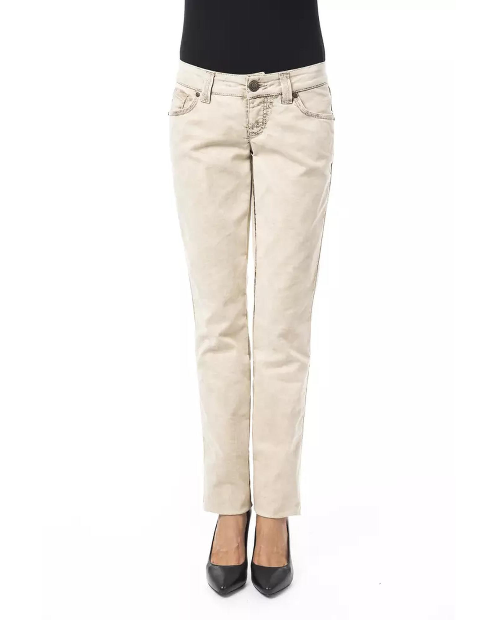 V539-BY-17636-W26-202509012100-00 Slim Fit Jeans With Front And Back Pockets W26 US Women - Image 1