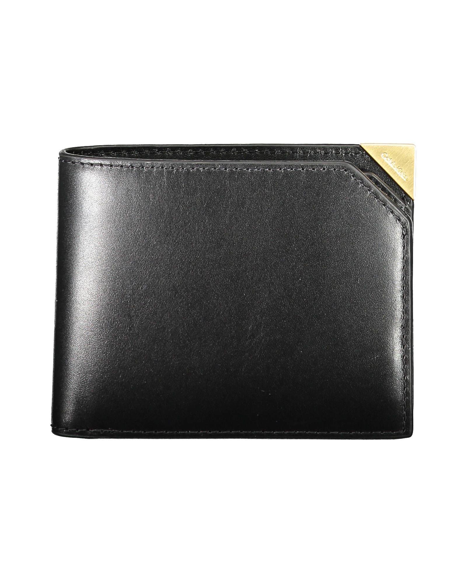 V539-CA-16825-202506160441-00 Calvin Klein Men's Black Leather Wallet - One Size - Image 1