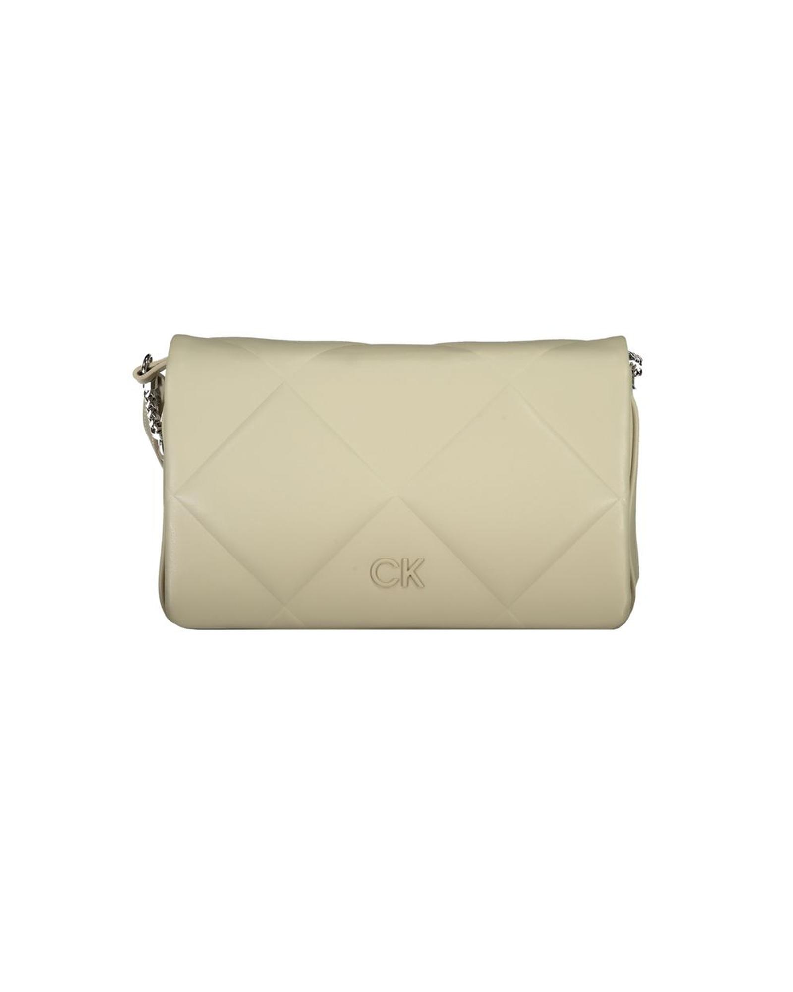 V539-CA-30819-202506161125-00 Calvin Klein Women's Beige Cotton Handbag - One Size - Image 1