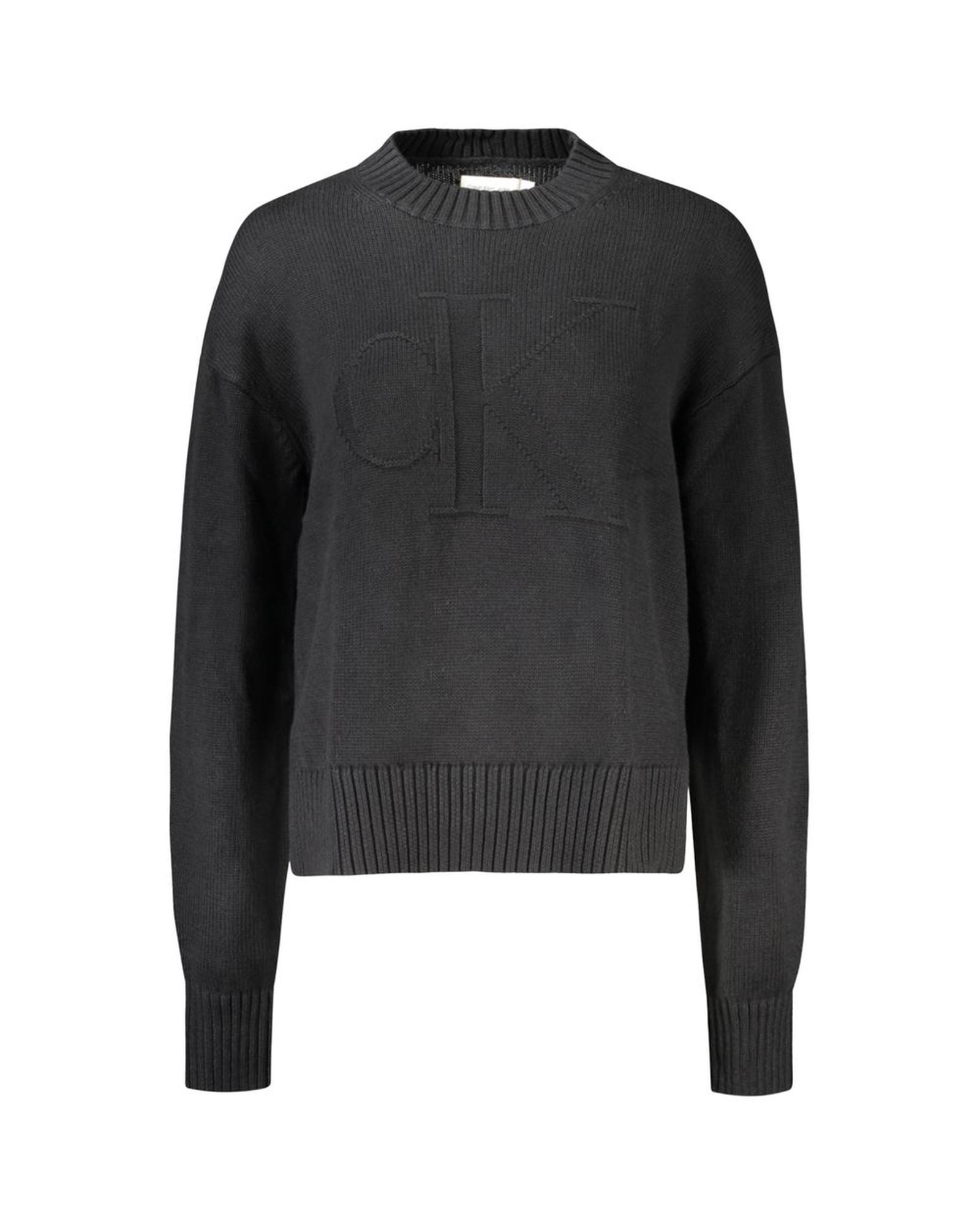 V539-CA-32965-L-202506161102-00 Calvin Klein Women's Black Cotton Sweater - L - Image 1