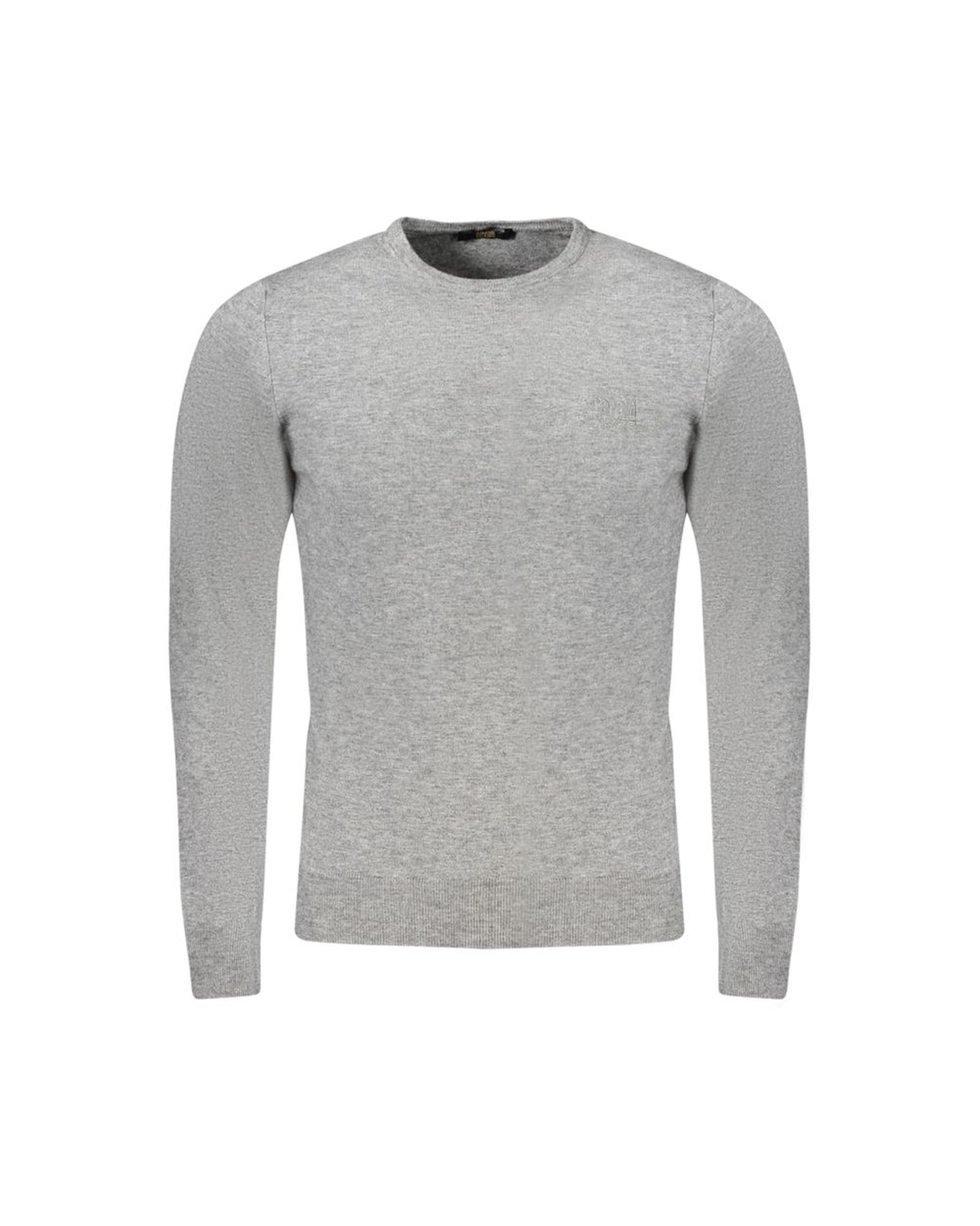 V539-CA-33475-XL-202506161122-00 Cavalli Class Men's Gray Polyester Sweater - XL - Image 1