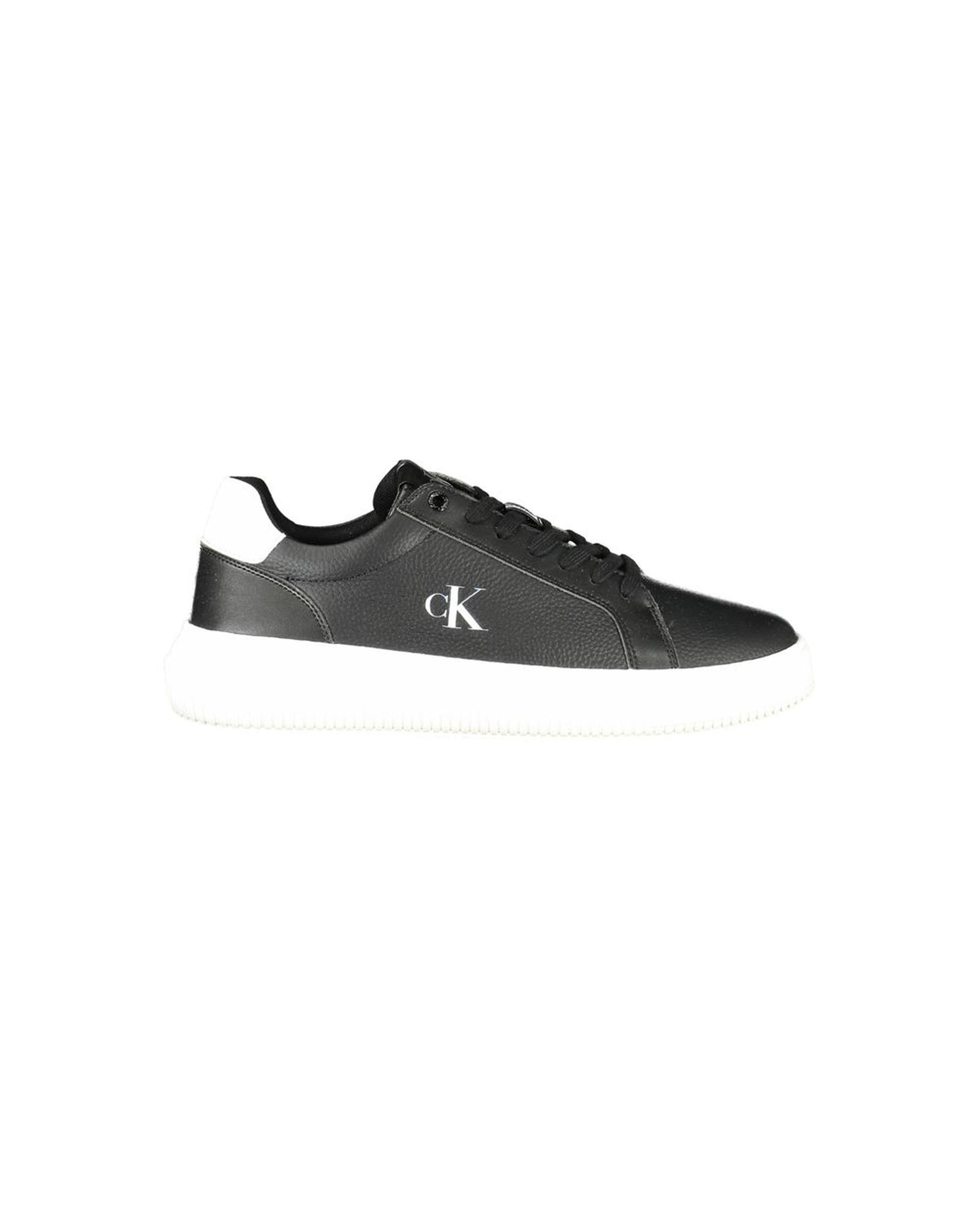 V539-CA-35329-EU43US10-202506161415-00 Calvin Klein Men's Black Leather Sneaker - 43 EU - Image 1