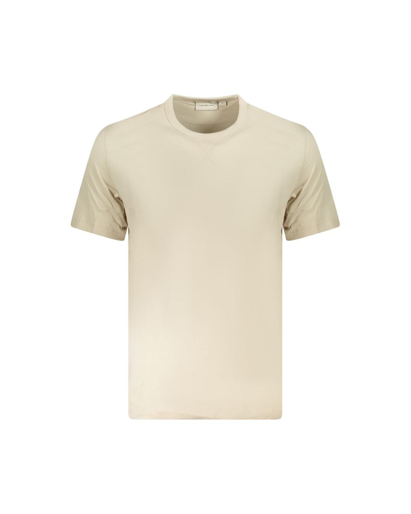 V539-CA-36265-XXL-202506161511-00 Calvin Klein Men's Beige Cotton T-Shirt - 2XL - Image 1