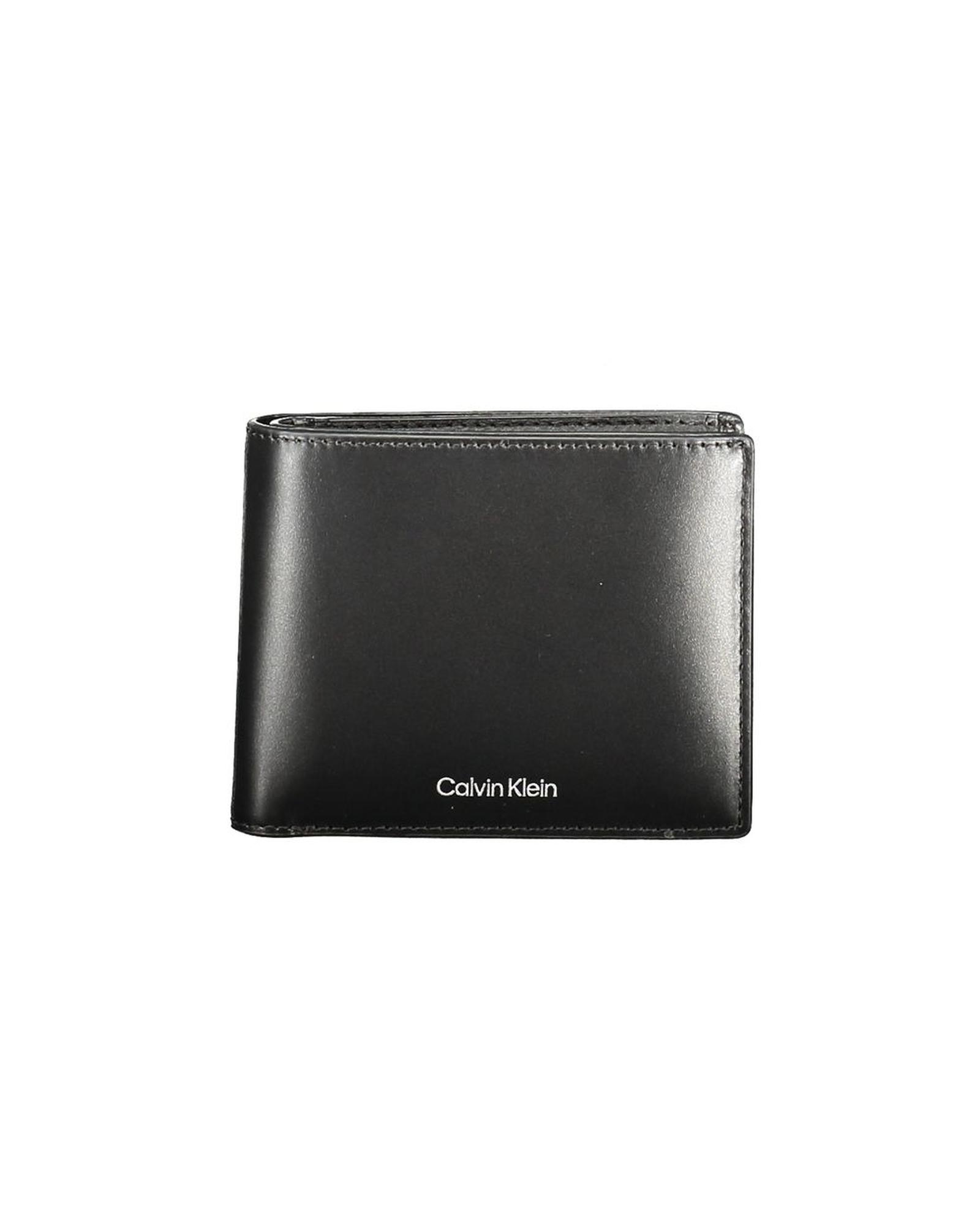 V539-CA-36290-202506161516-00 Calvin Klein Men's Black Leather Wallet - One Size - Image 1