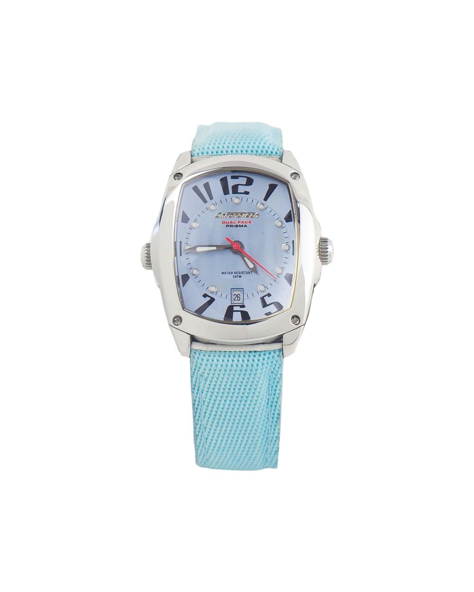 V539-CHCT7696L05AC-202506161745-00 Chronotech Women's Blue Leather Watch - One Size - Image 1