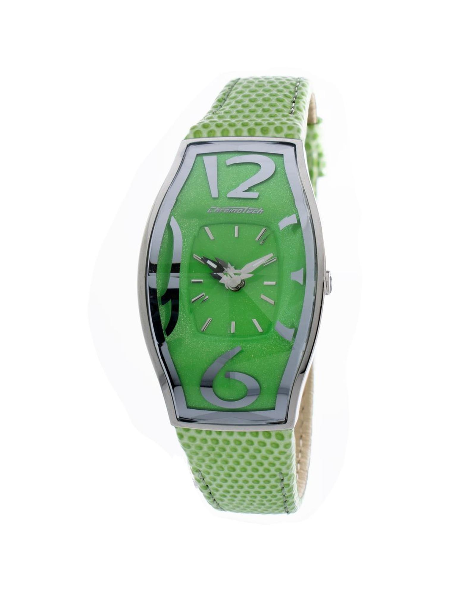 V539-CHCT7932AL85AC-202506161831-00 Chronotech Women's Green Leather Watch - One Size - Image 1