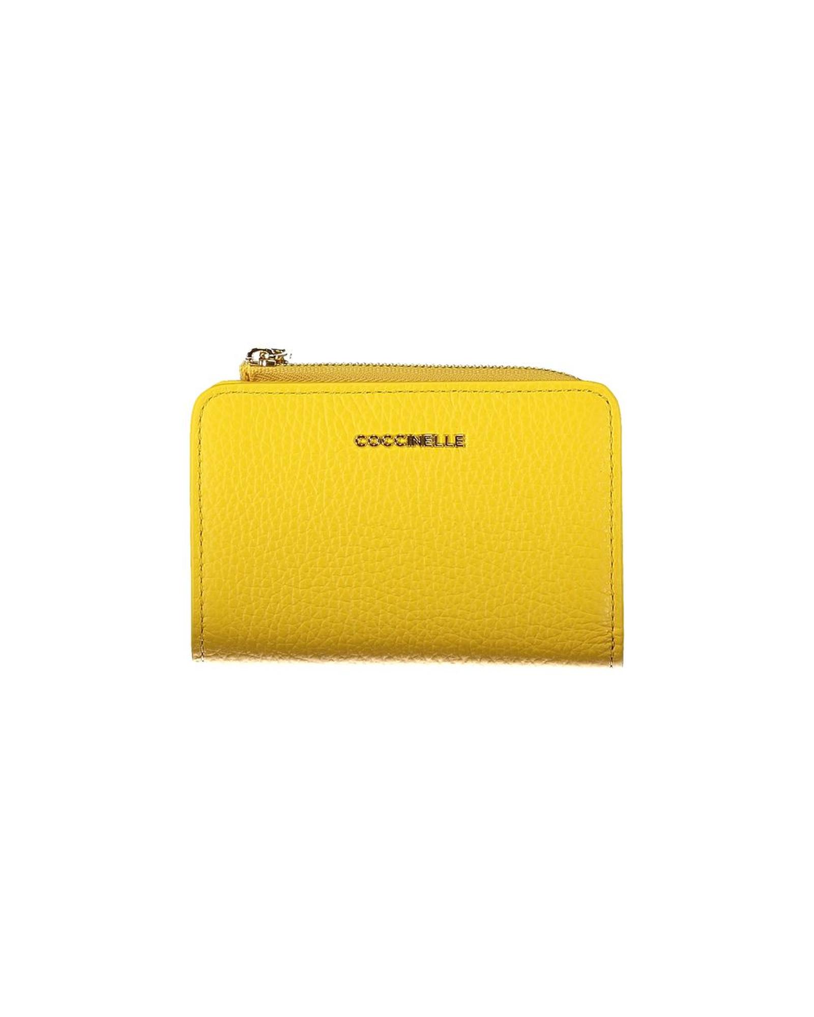 V539-CO-34886-202506161932-00 Coccinelle Women's Yellow Leather Wallet - One Size - Image 1